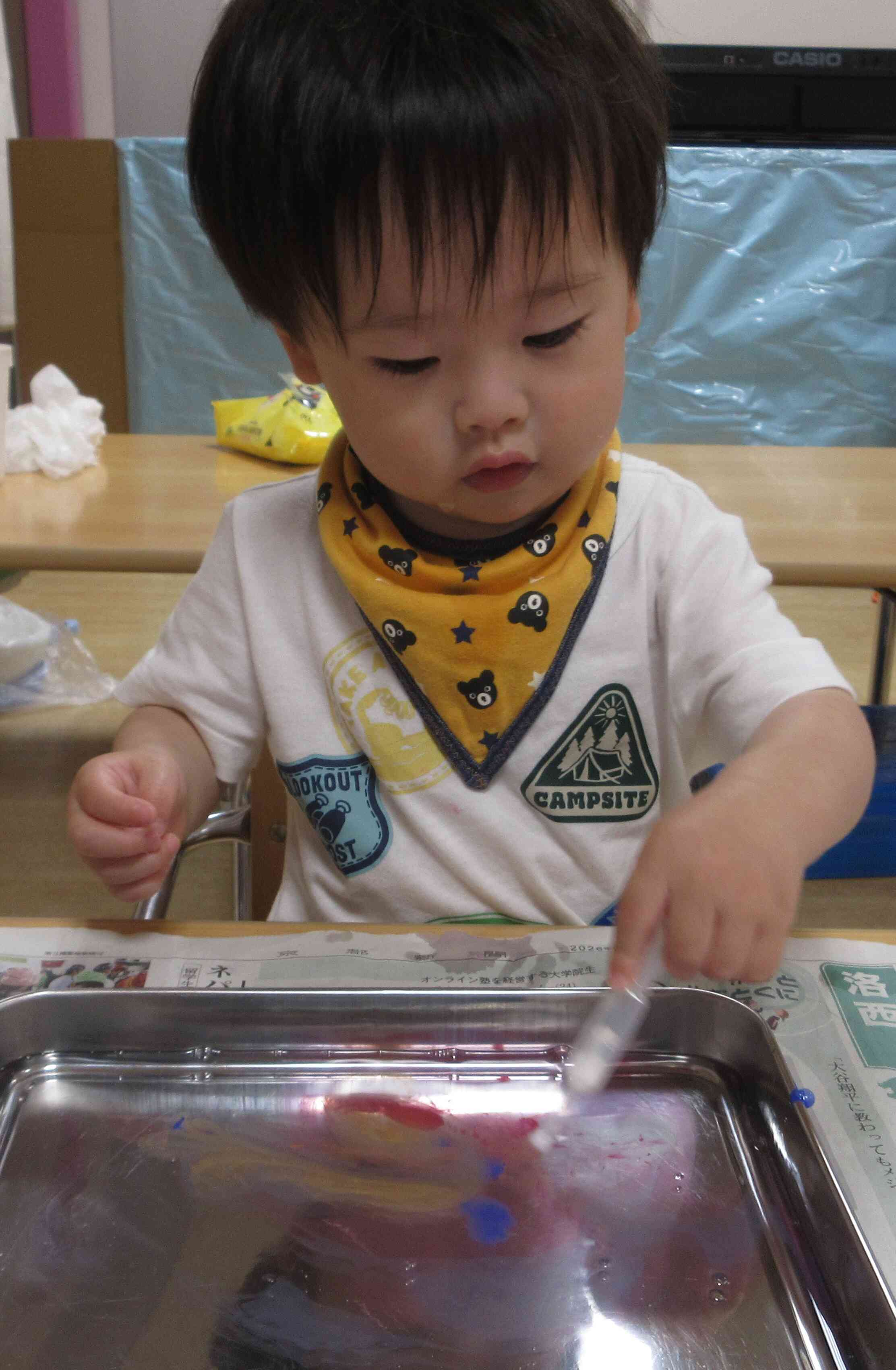ぽちょんっ…上手！