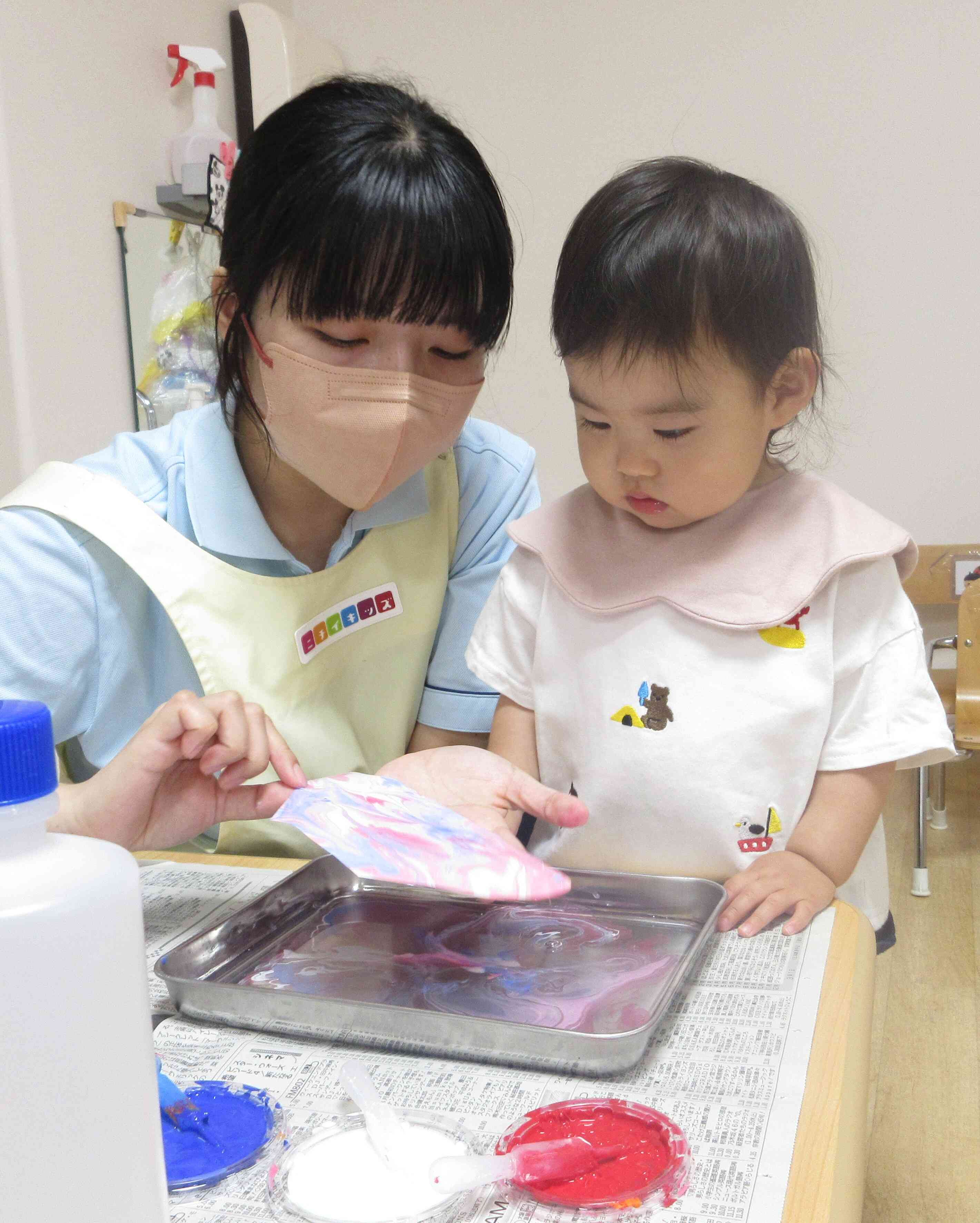 わあ！綺麗なマーブル模様！