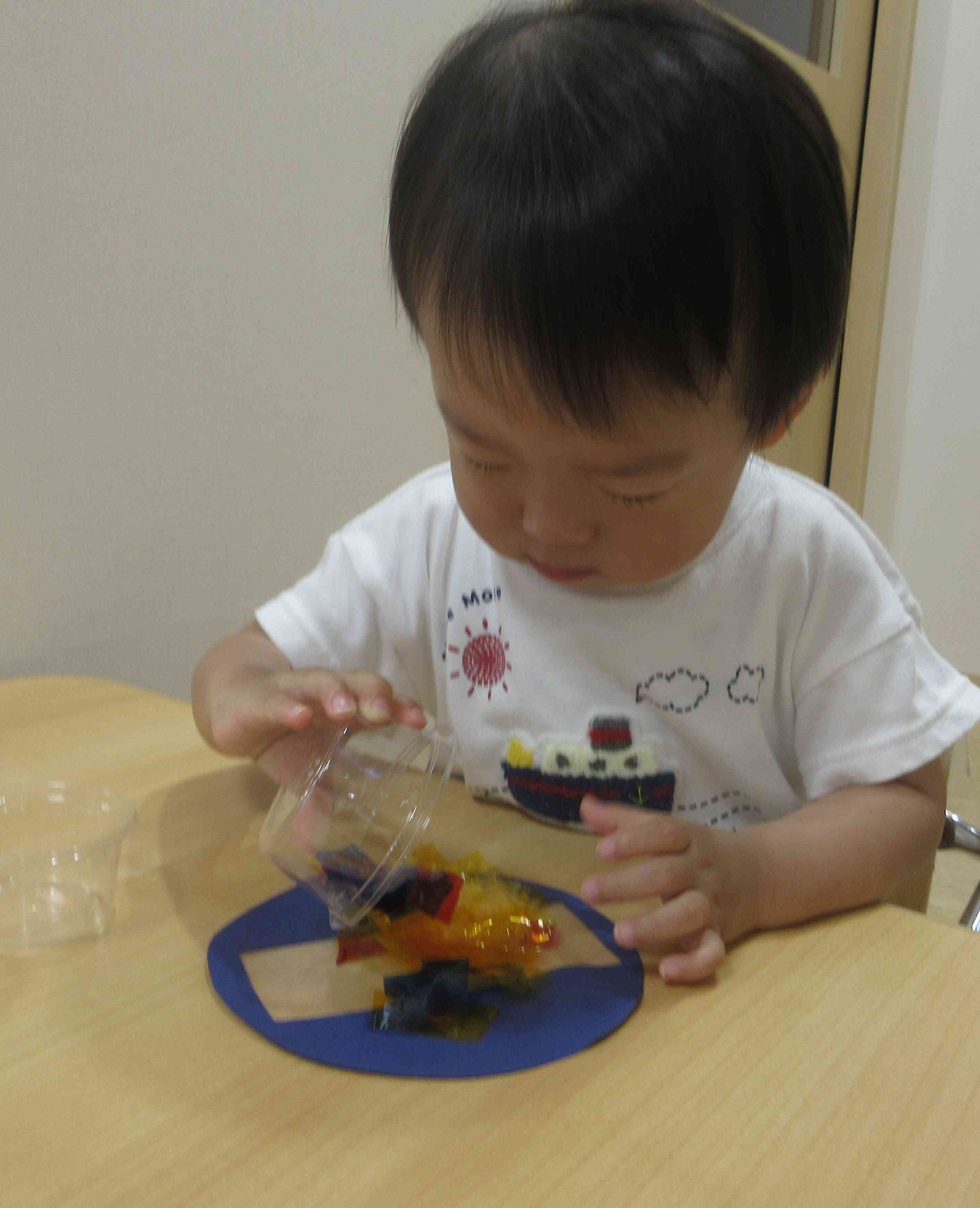 色を混ぜて一気に貼ってみた！