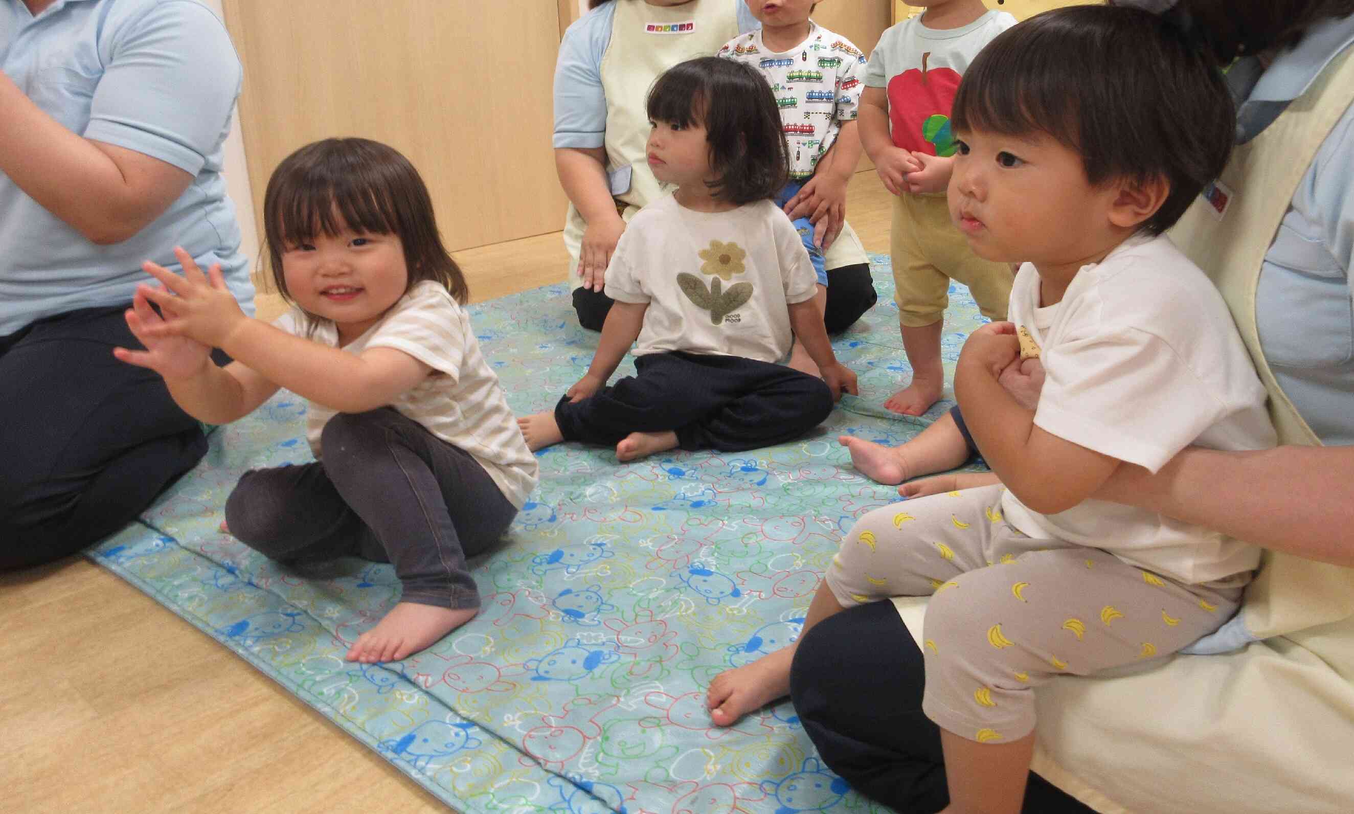 みんなでお祝い！「おめでと～！」