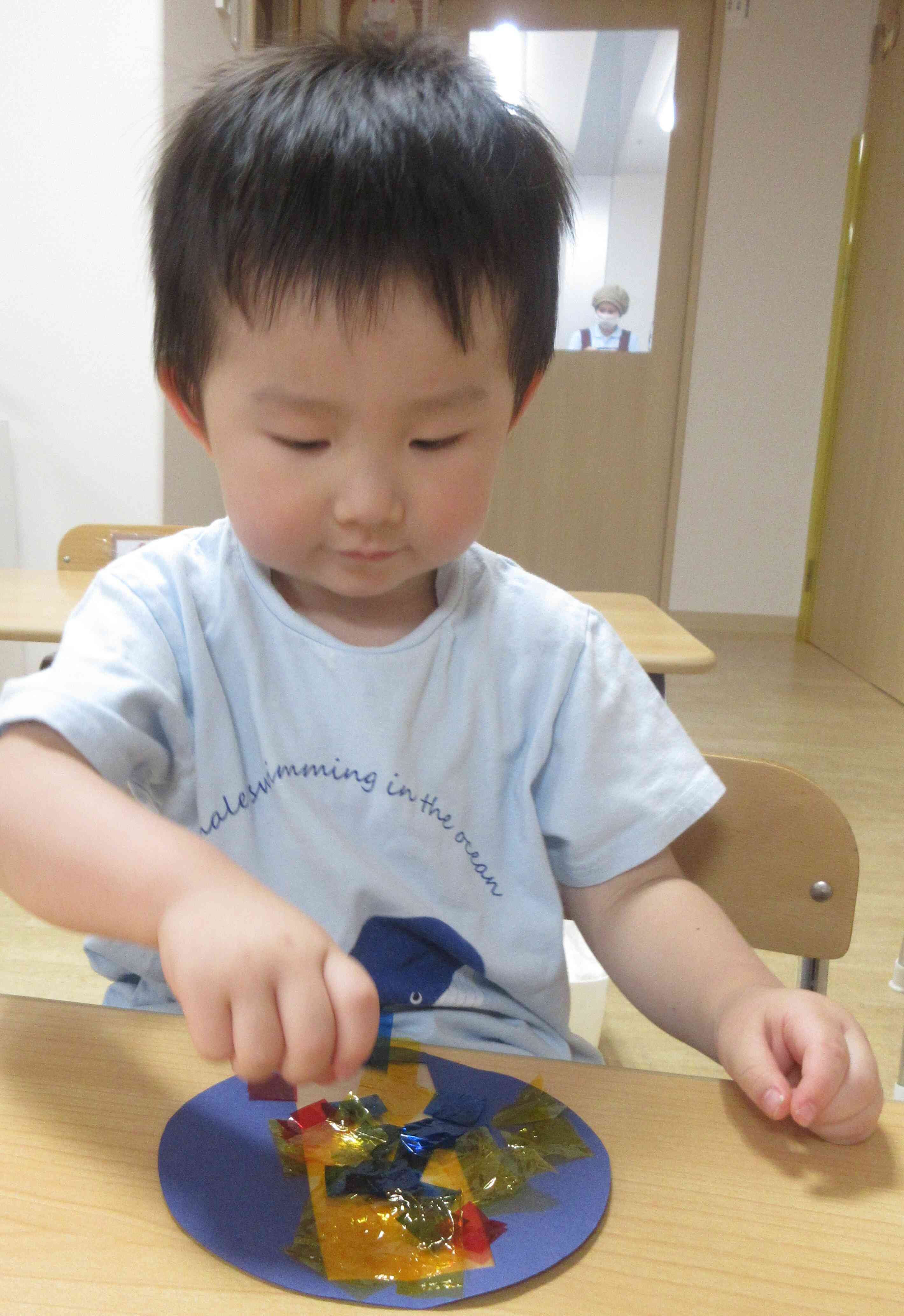 七夕製作　2歳児　うさぎ組