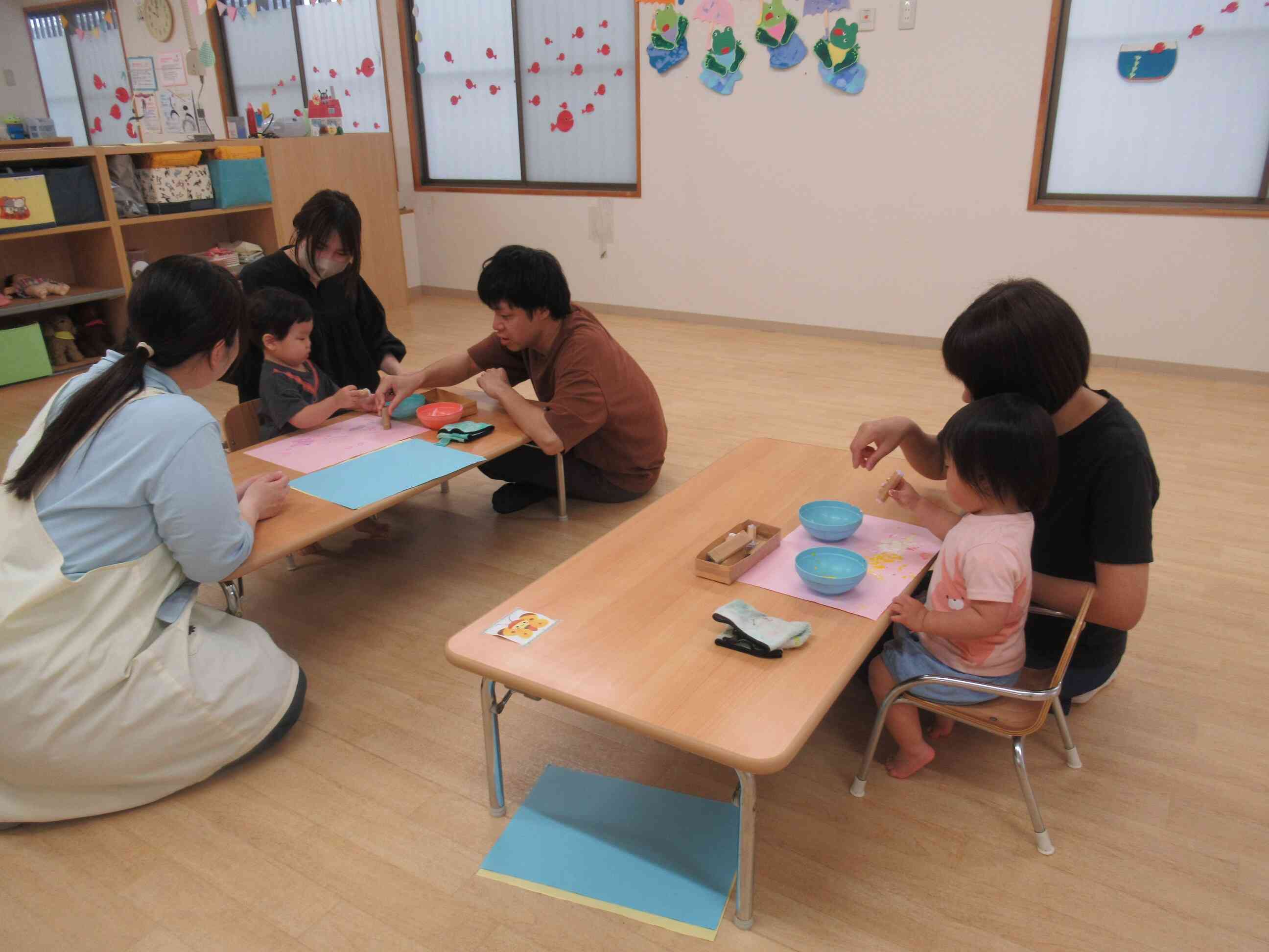 あひる組(1歳児)の様子