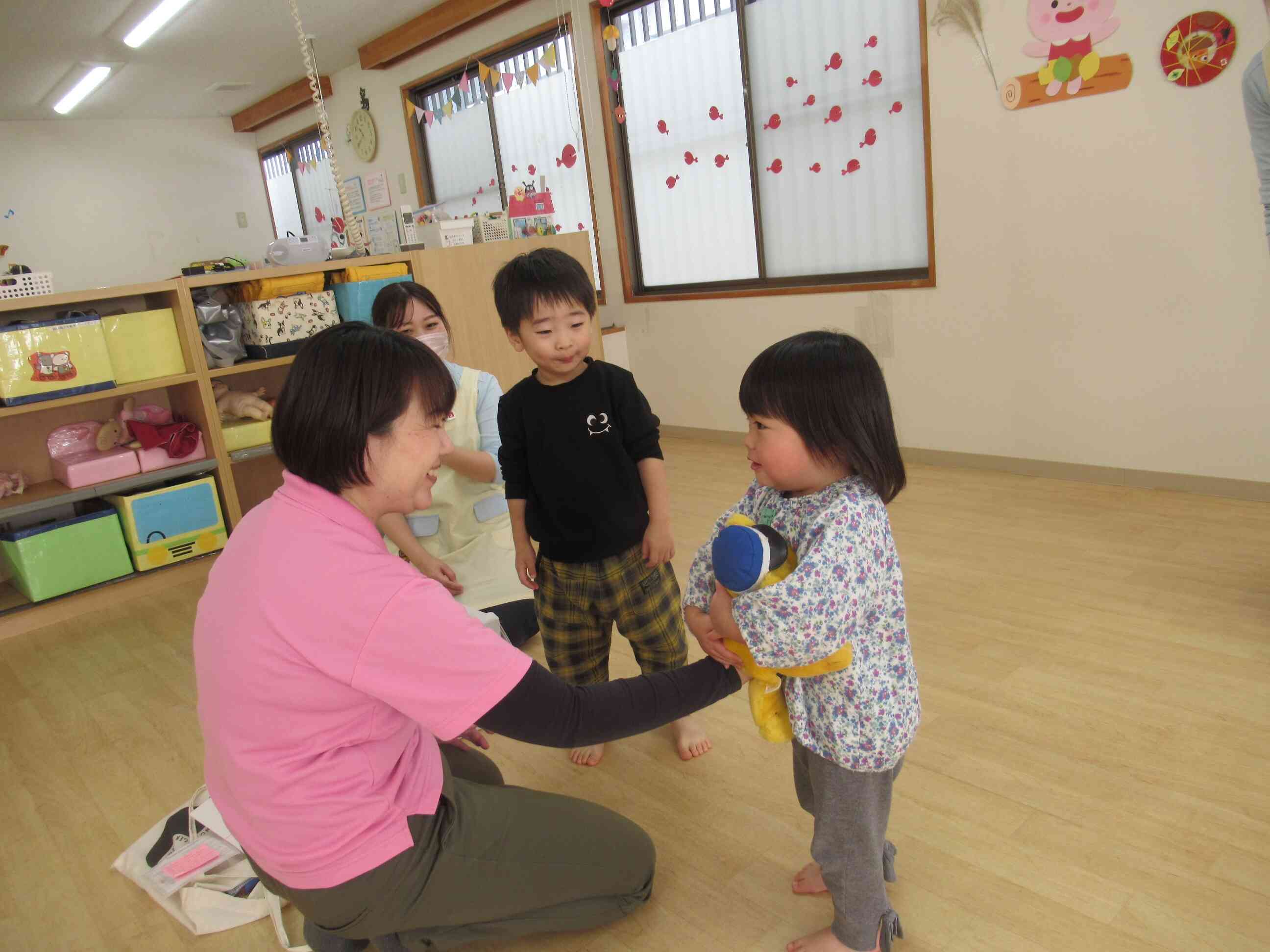 セイハローくんにぎゅーしたよ。