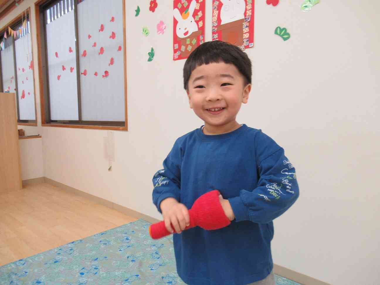 けん玉であそんだよ