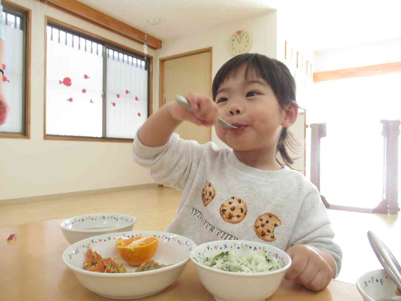 みんなで作った七草ごはん。おいし～