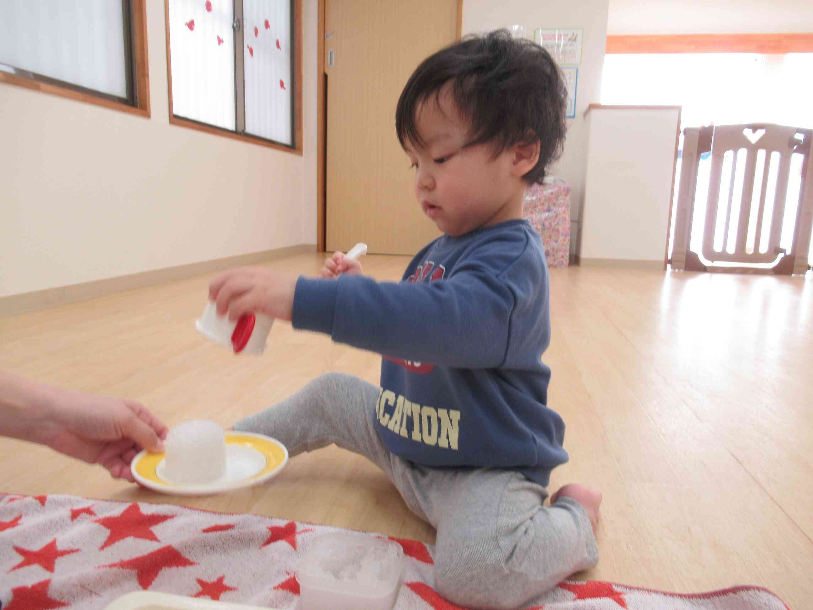 おいしそうなプリンを振舞ってくれましたよ