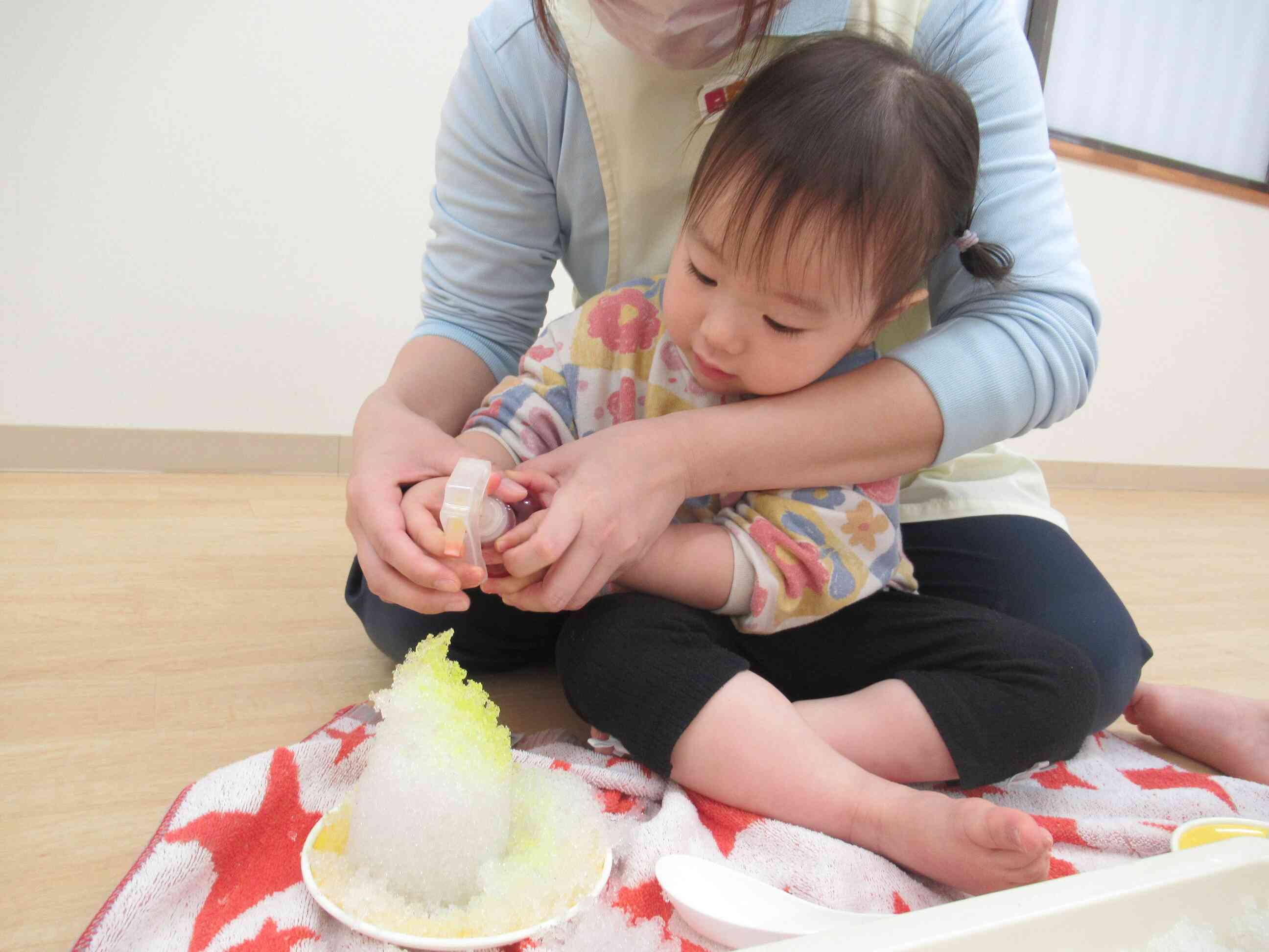 きれいな色に染まってきたね