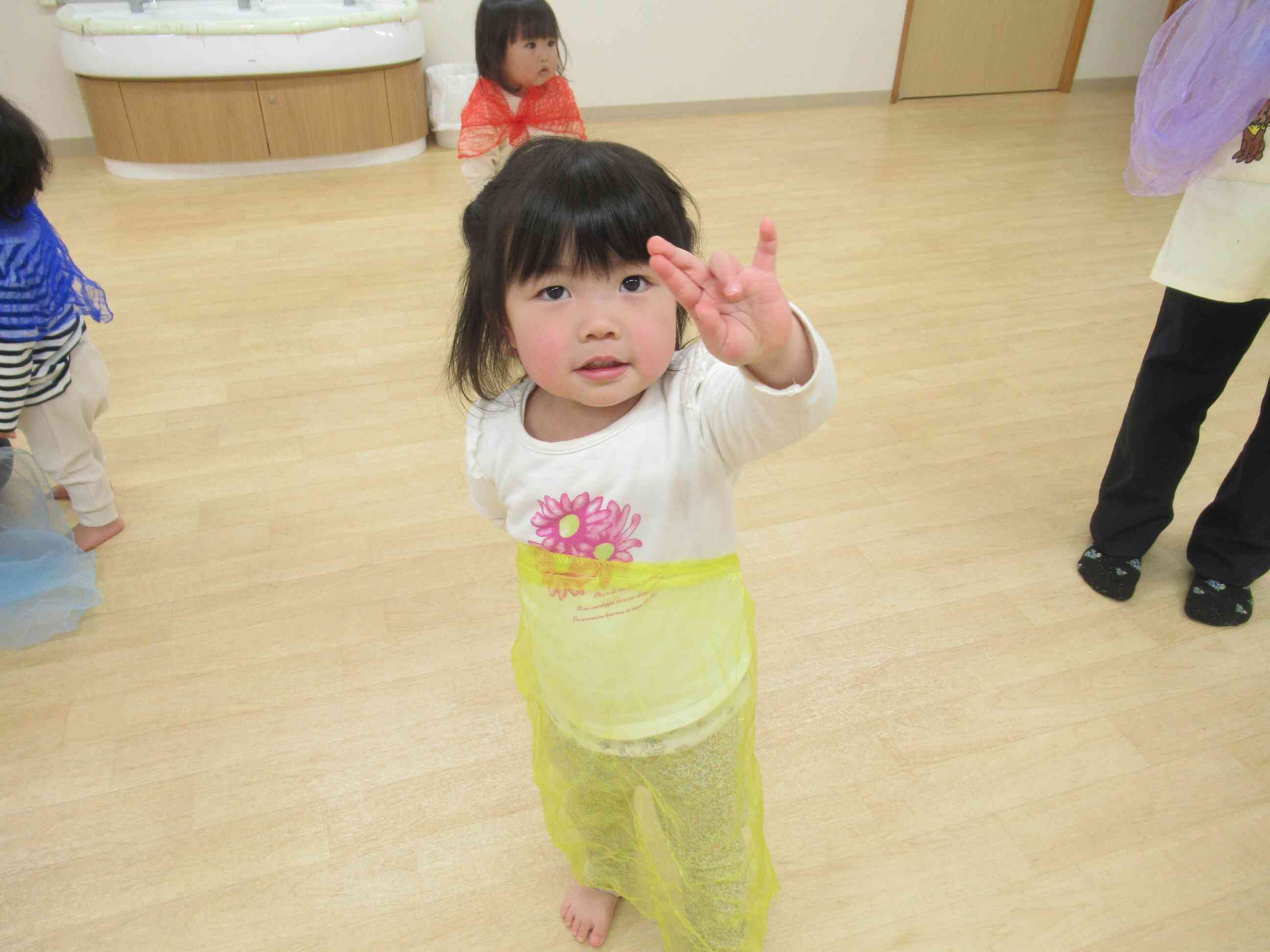 見て見て！オーガンジーのお洋服素敵でしょ