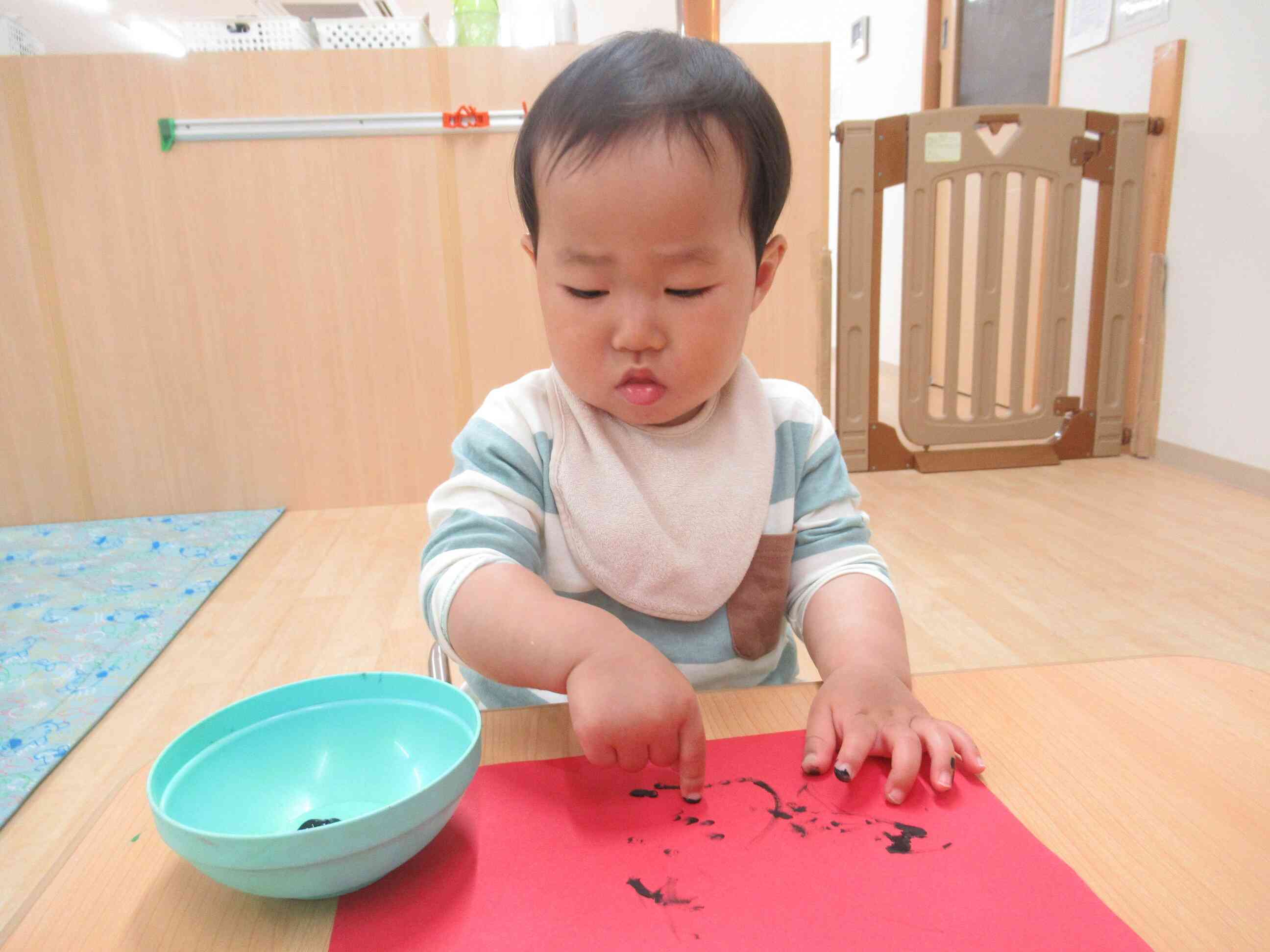 指スタンプもしてみたよ！いろいろな形になっておもしろいね