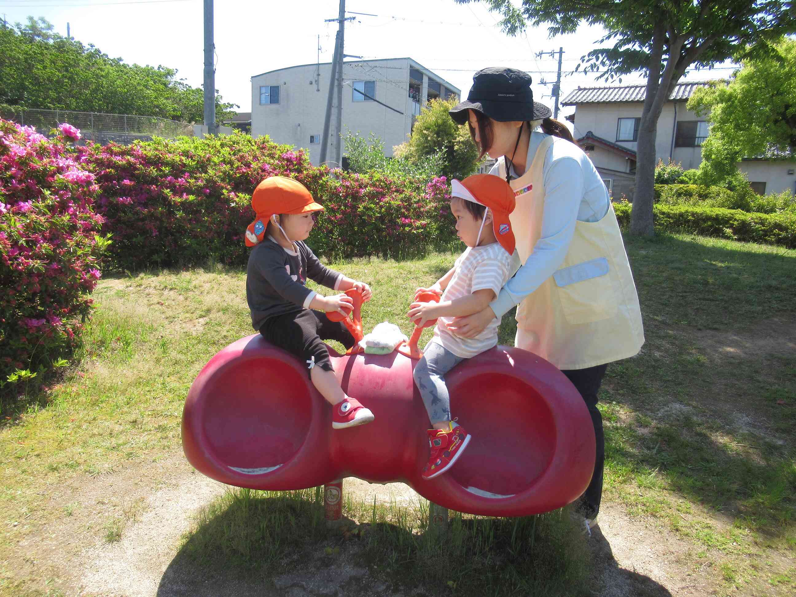遊具で遊んだよ