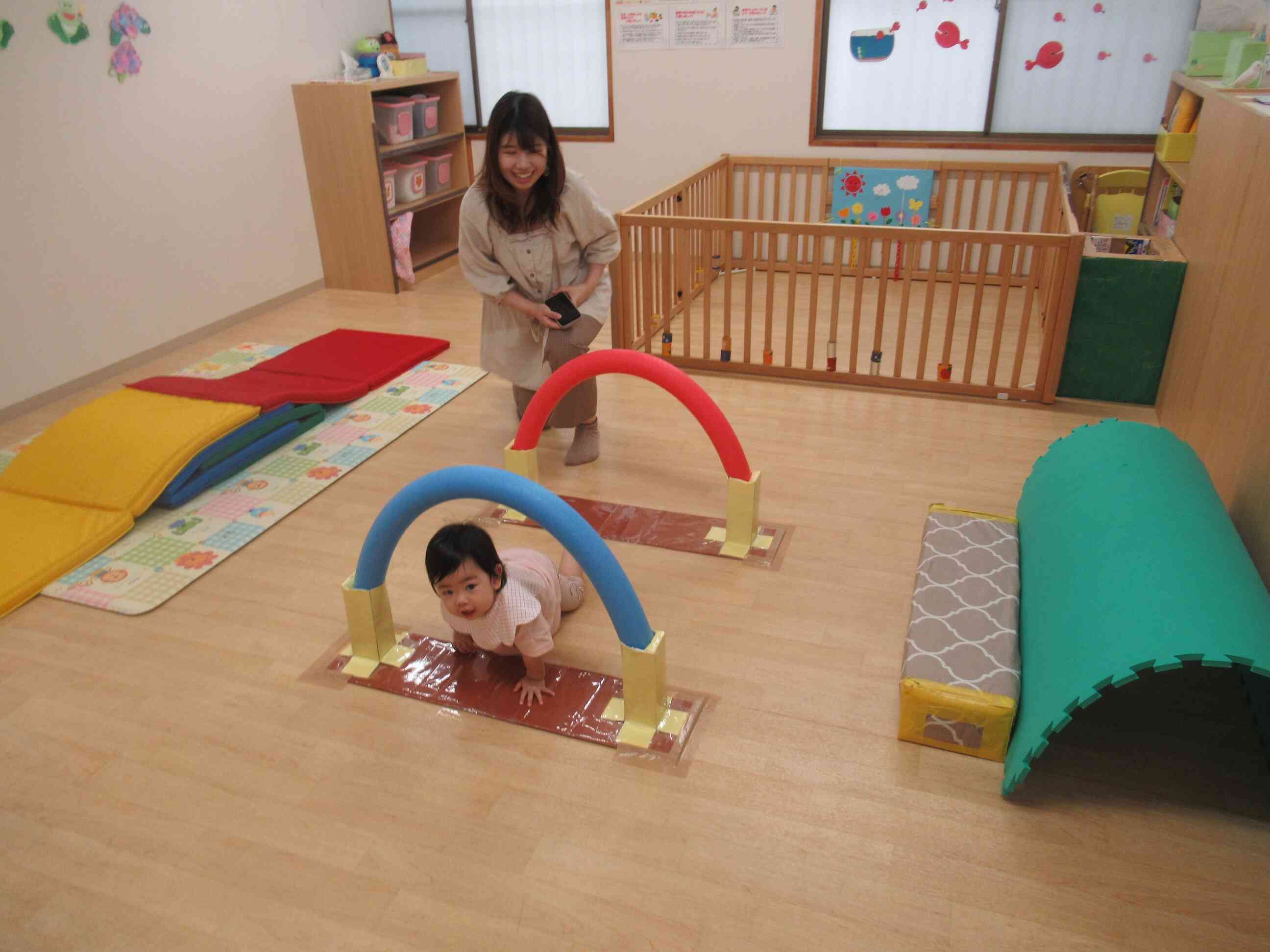 ０歳児クラスの様子