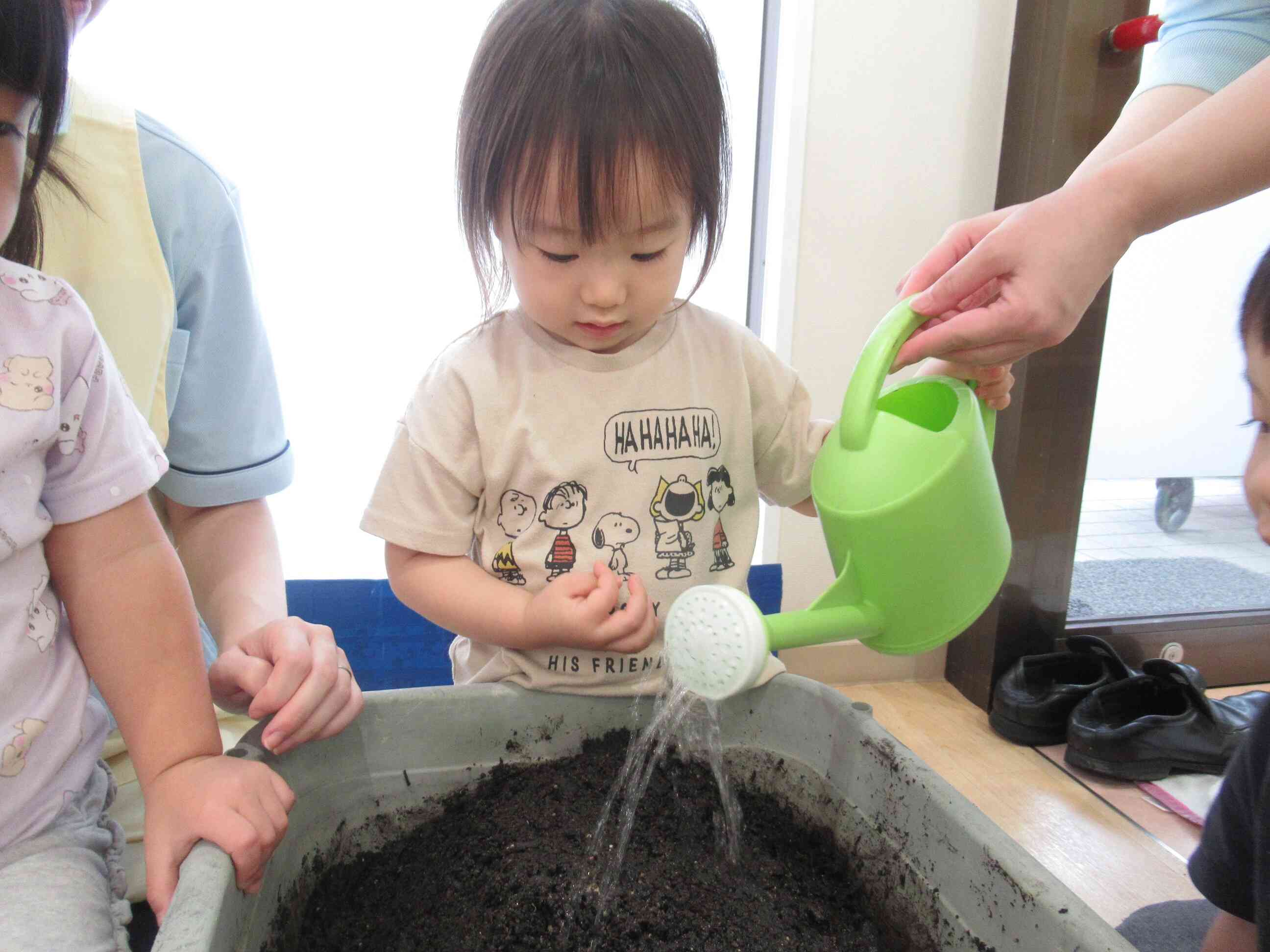 水やりも上手にしてくれましたよ