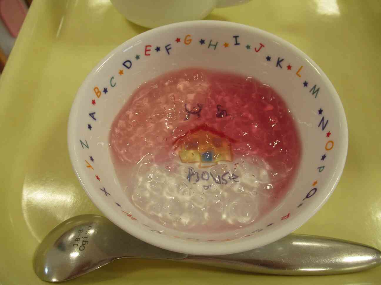 あじさいゼリー、とってもキレイに出来上がりました♪