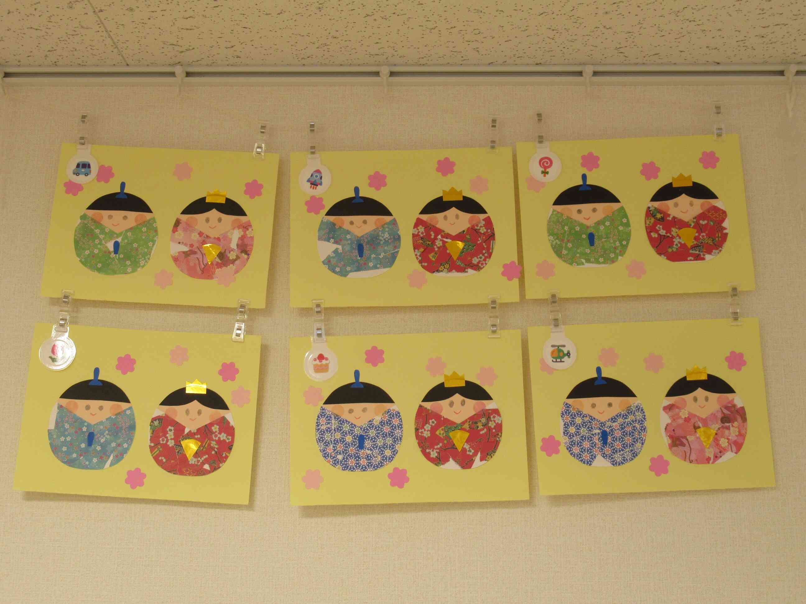 かわいい壁面が完成しました♪