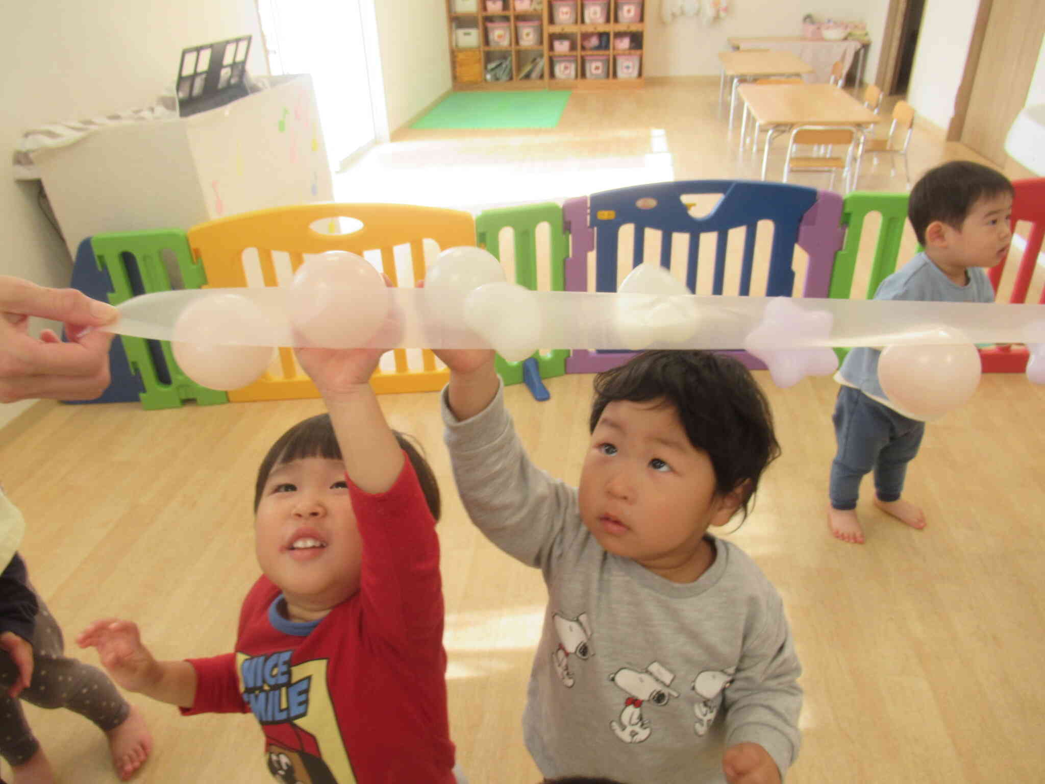 「くっつけよう遊び」をしたよ