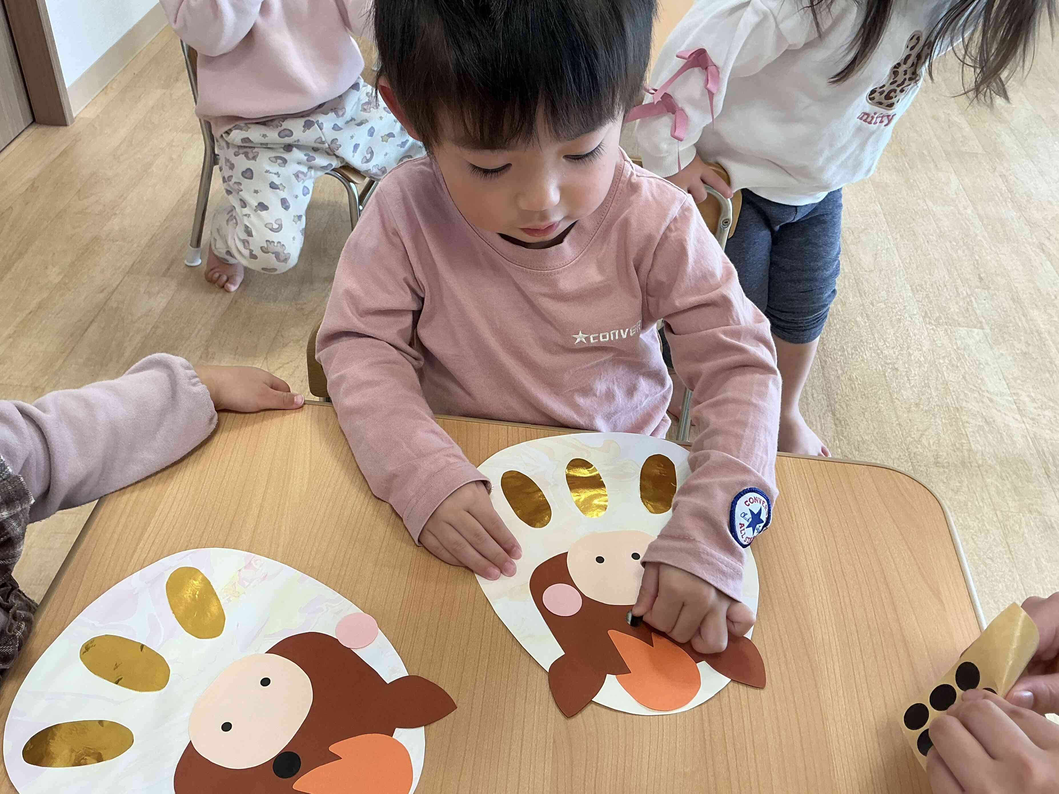 お顔ができたよ！