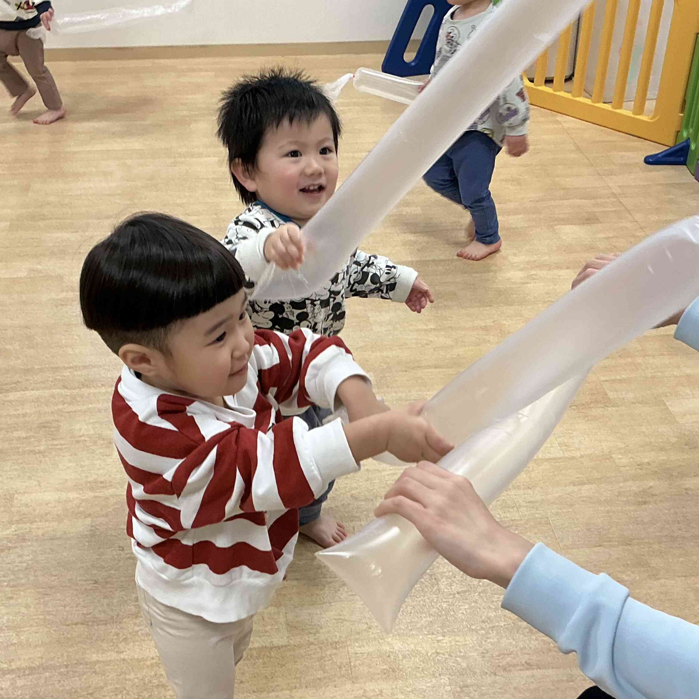 シャカシャカ音がするよ