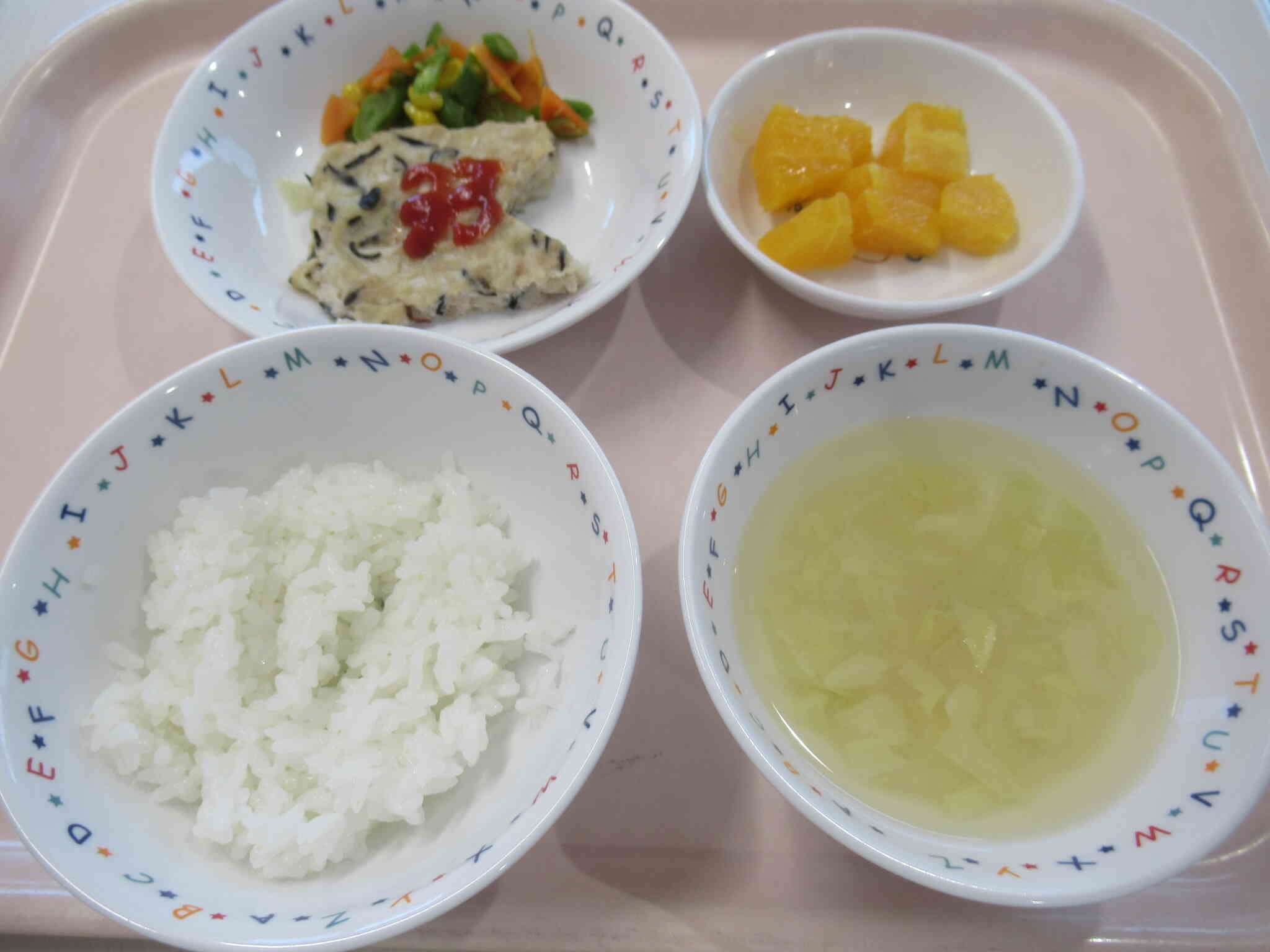 こいのぼりの形をしたミートローフです。おいしかったよ。