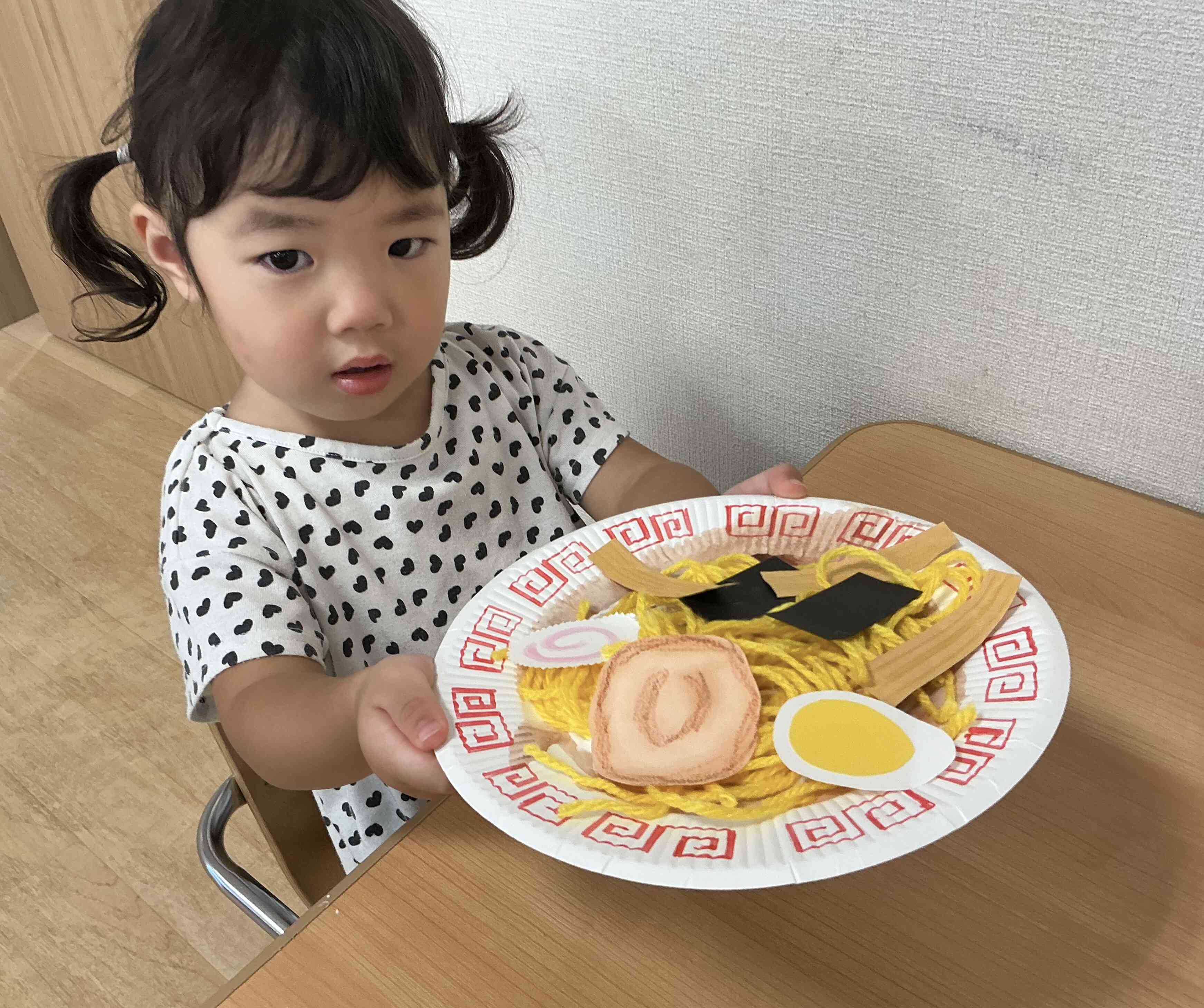 ラーメンを作ったよ！（1歳児：あひる組）