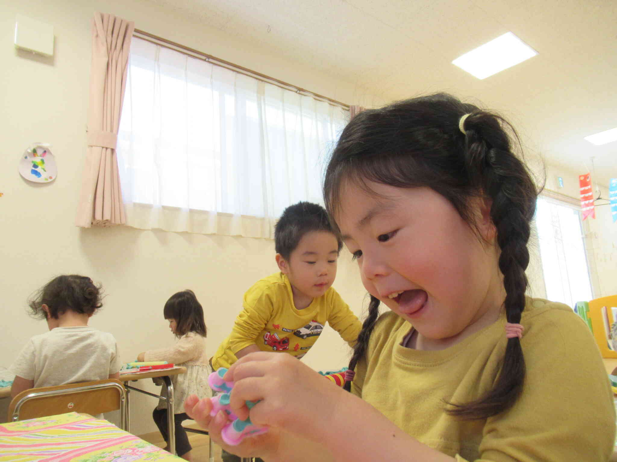 型にくっついちゃったよ！