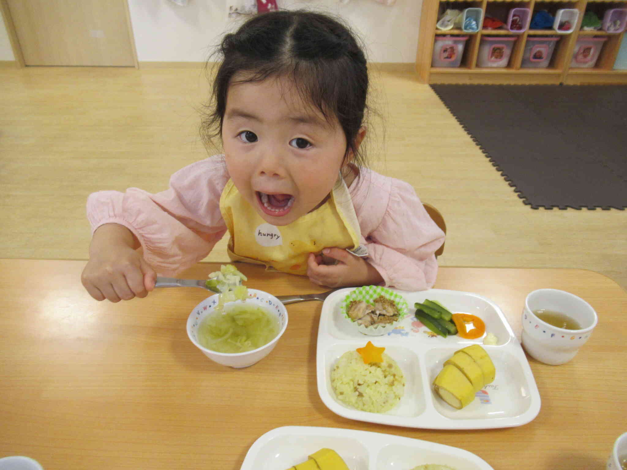 今日は給食も特別！