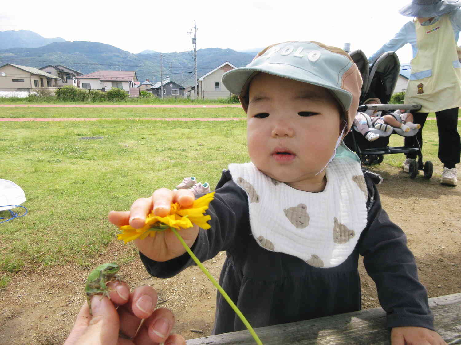 お花見つけたね