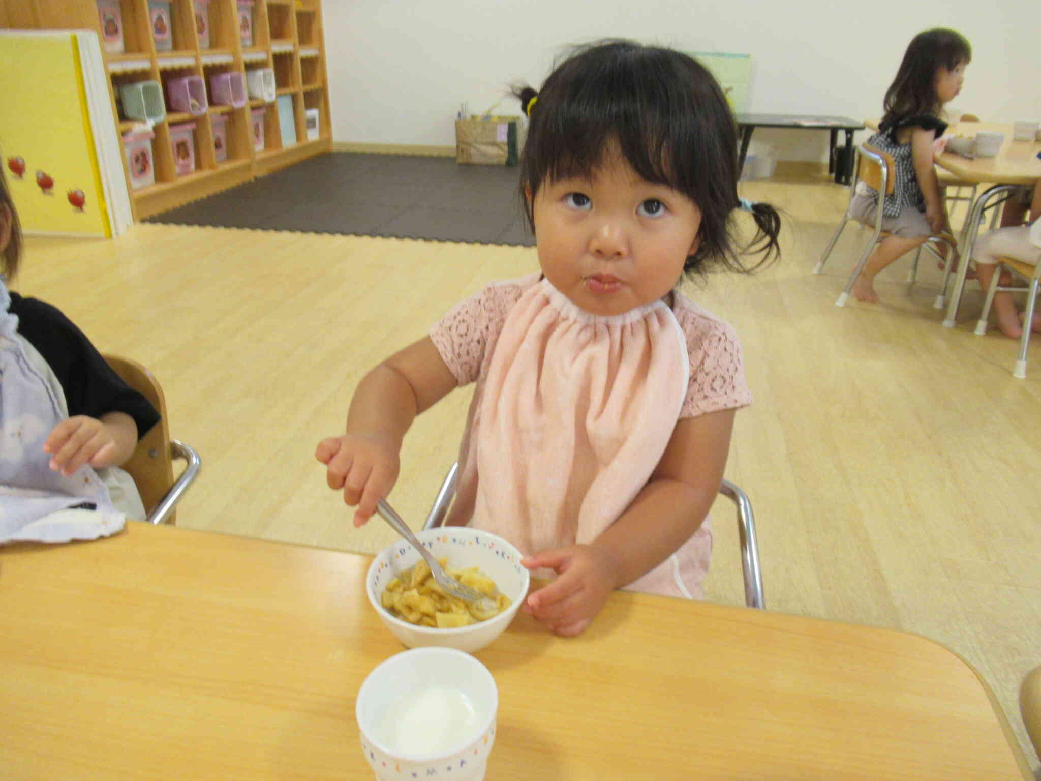 上手にすくって食べれるよ！