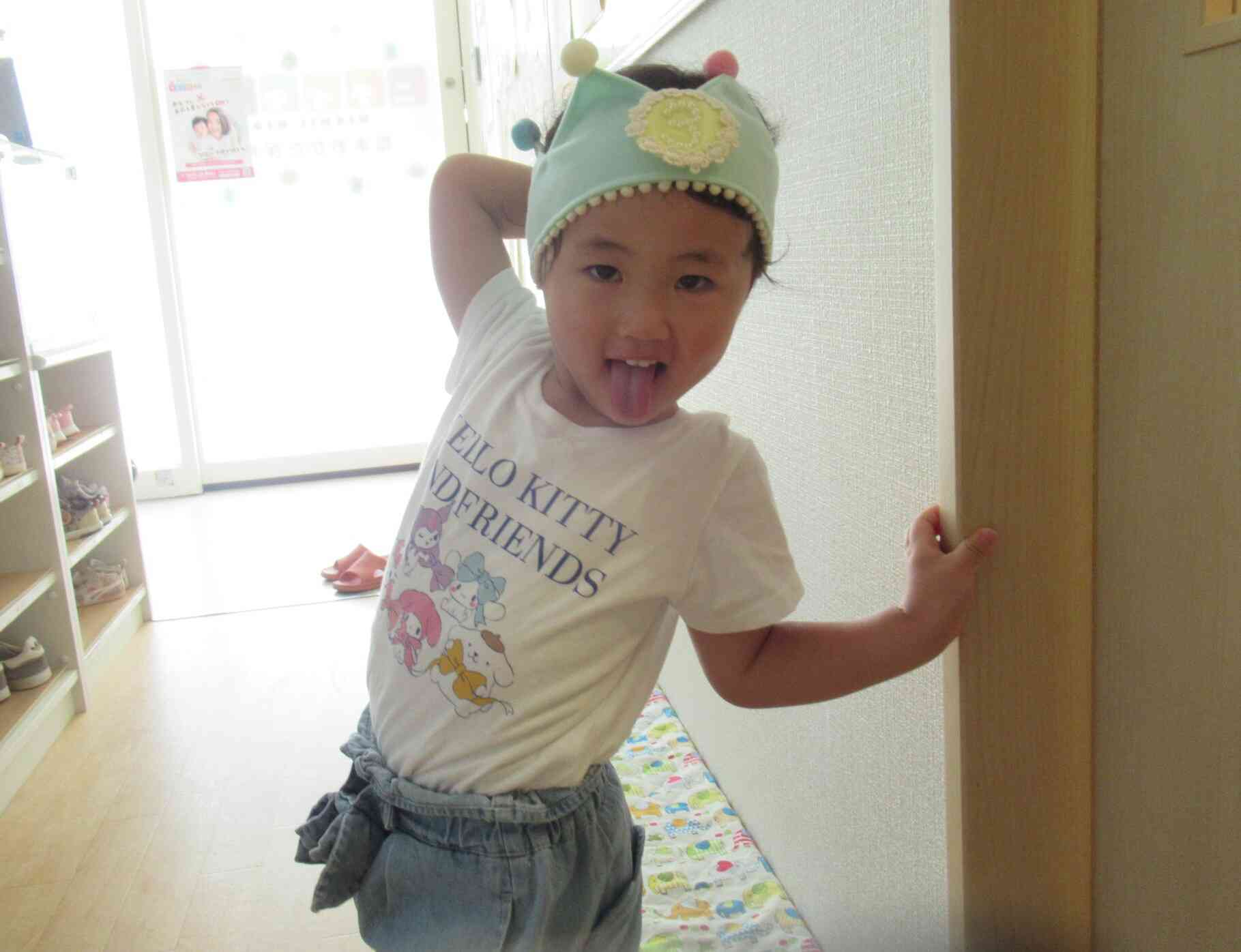 誕生会入場前…緊張するね！