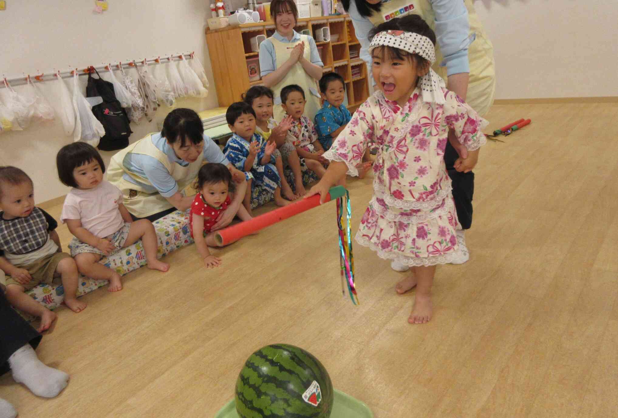 【夏まつりウィーク】④スイカたたき