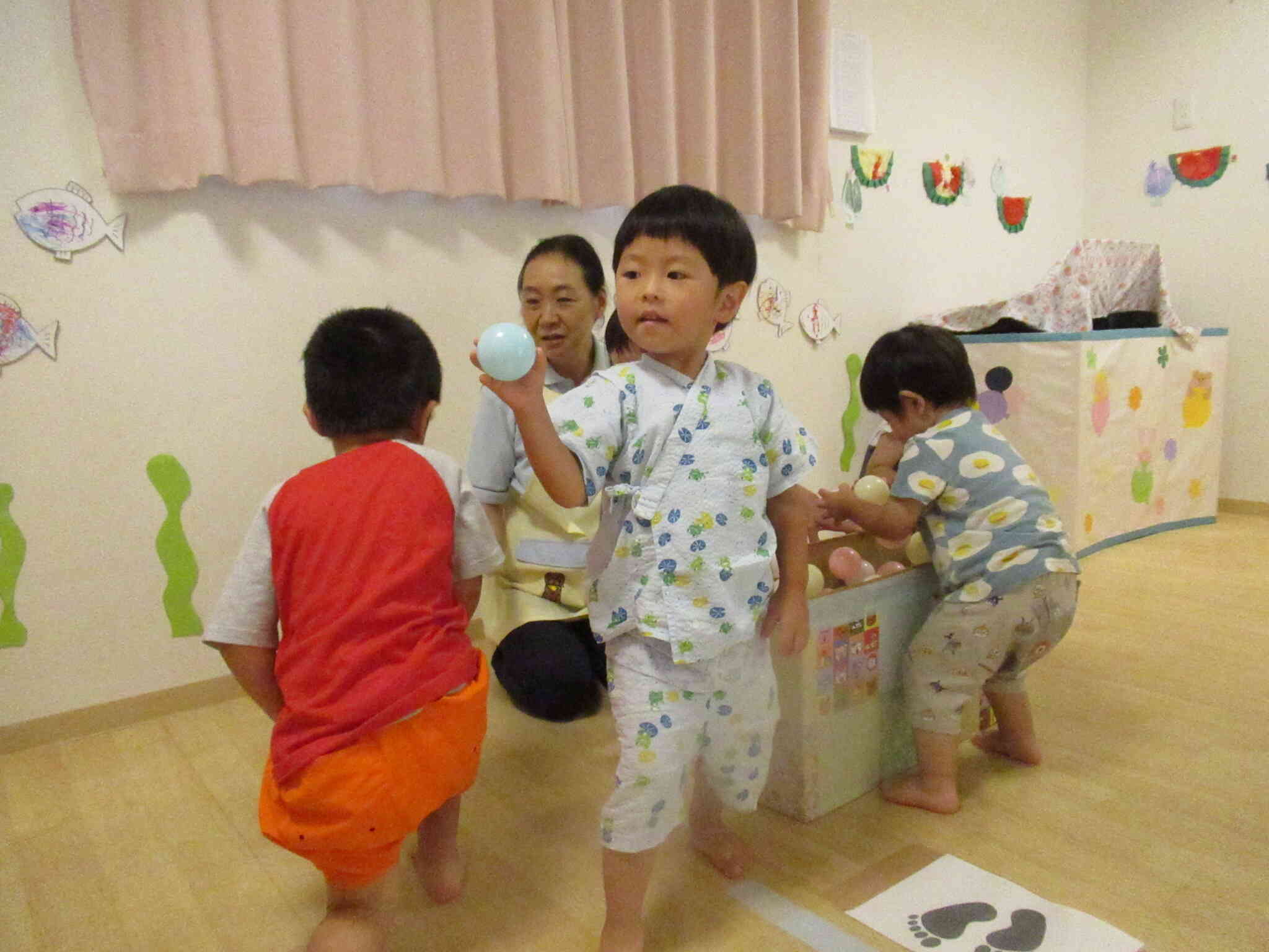 ゴール目指して、よ～く狙って…