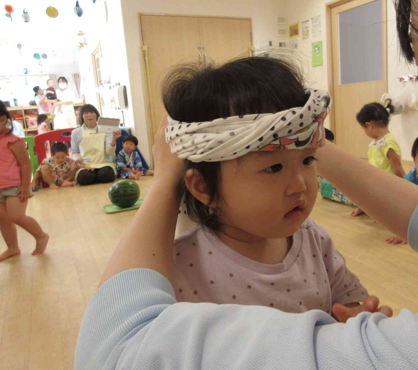 ひよこ組の小さなお友だちも、ドキドキしながら頑張ってくれたね。