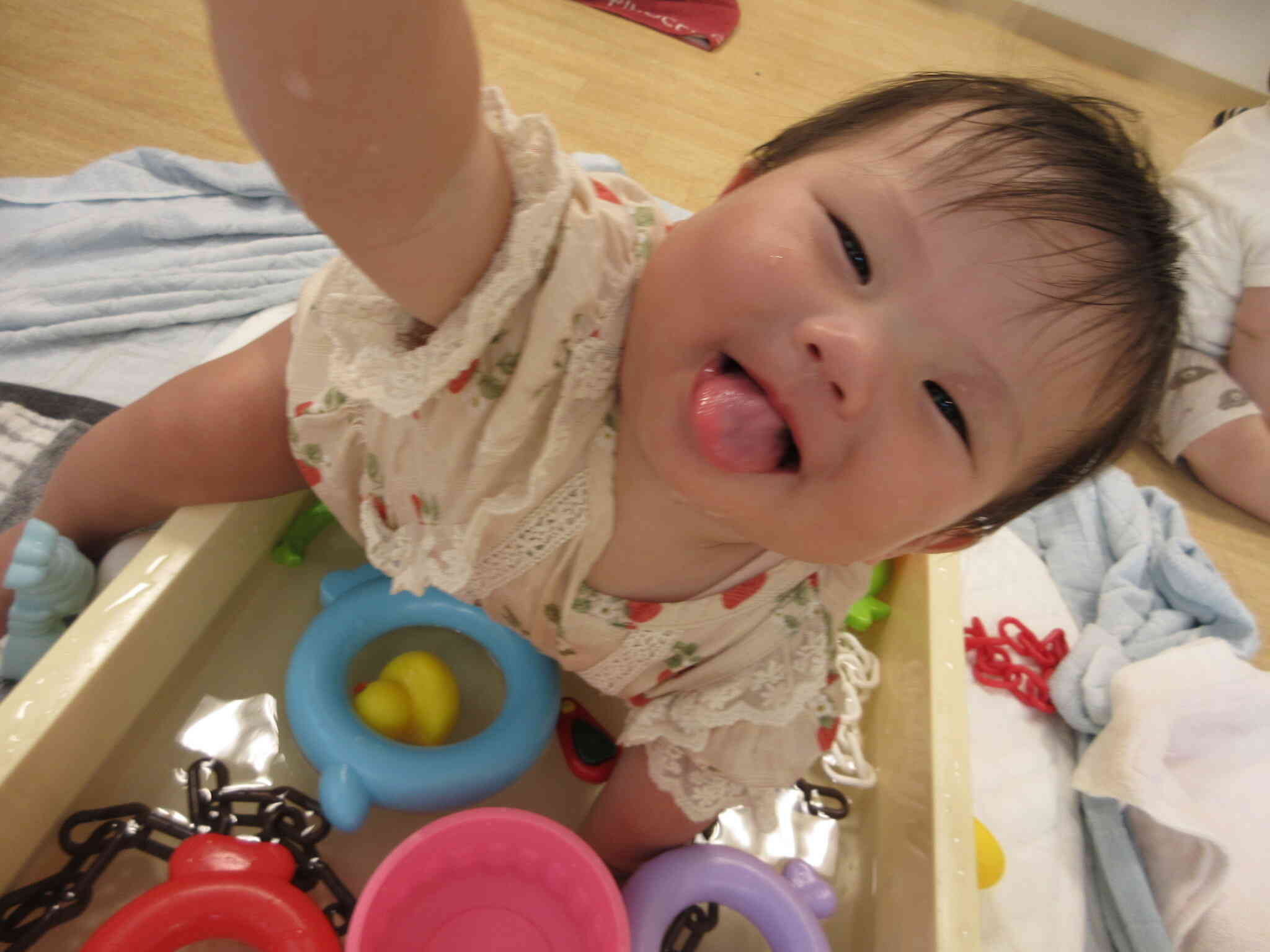水遊びが始まったよ！
