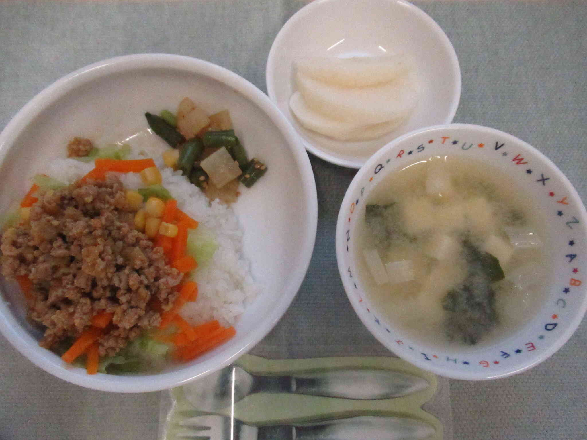 9月9日の献立【幼児食】