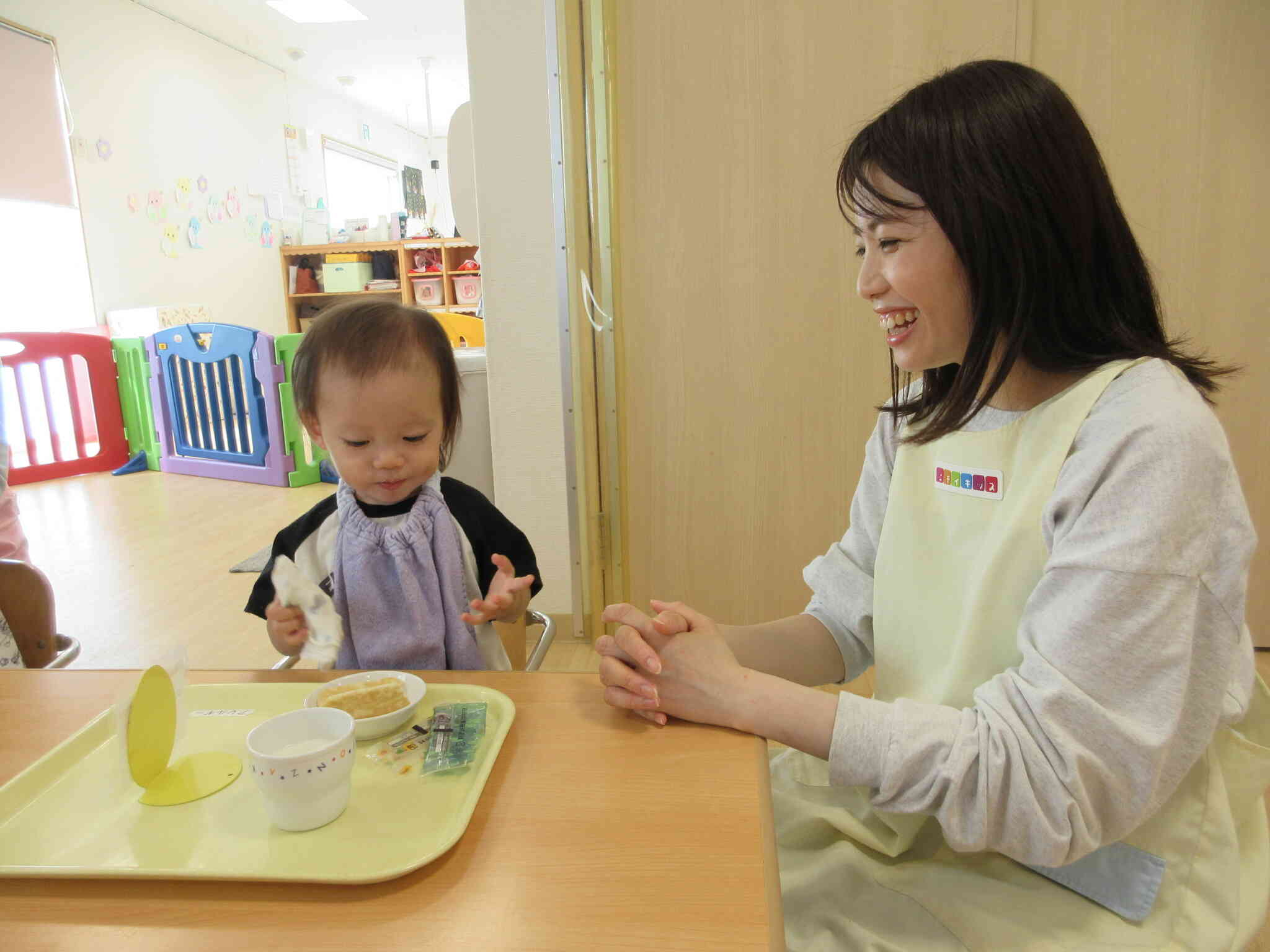 おやつも一緒に食べたよ！