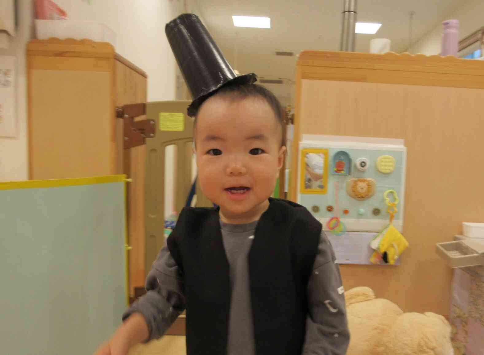 魔法使いの仮装、似合っているね。