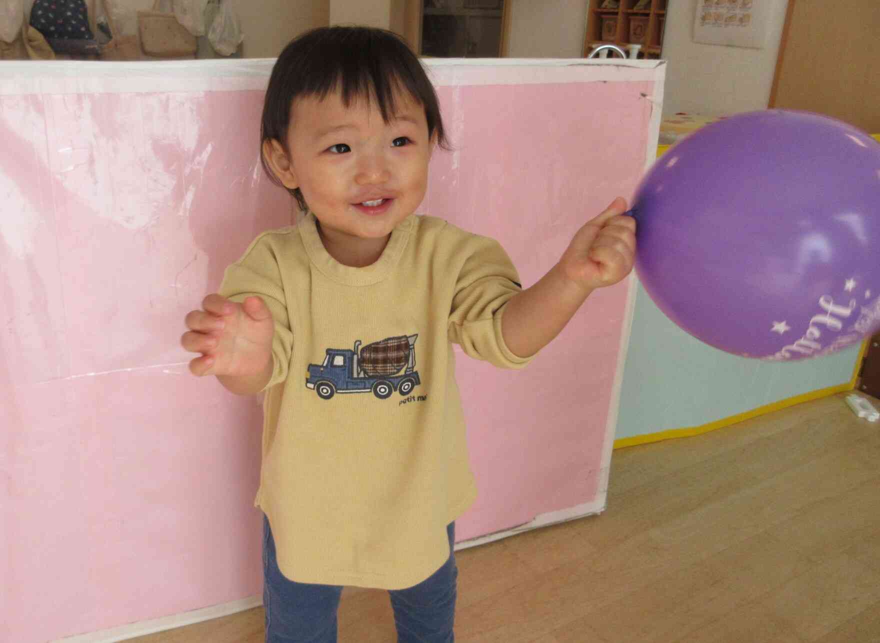 お気に入りの風船もハロウィン♪