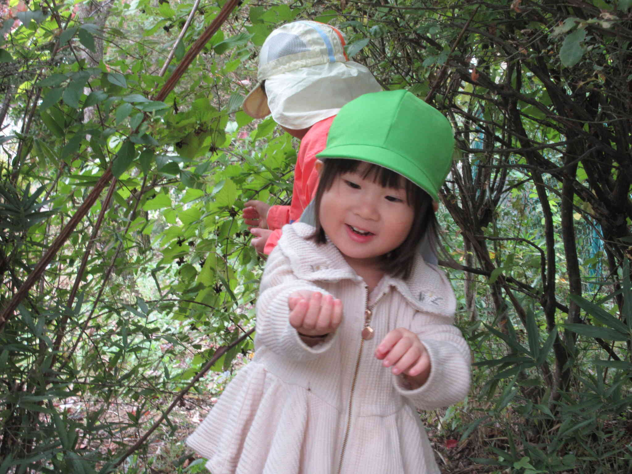 「木の実、あったよ！」