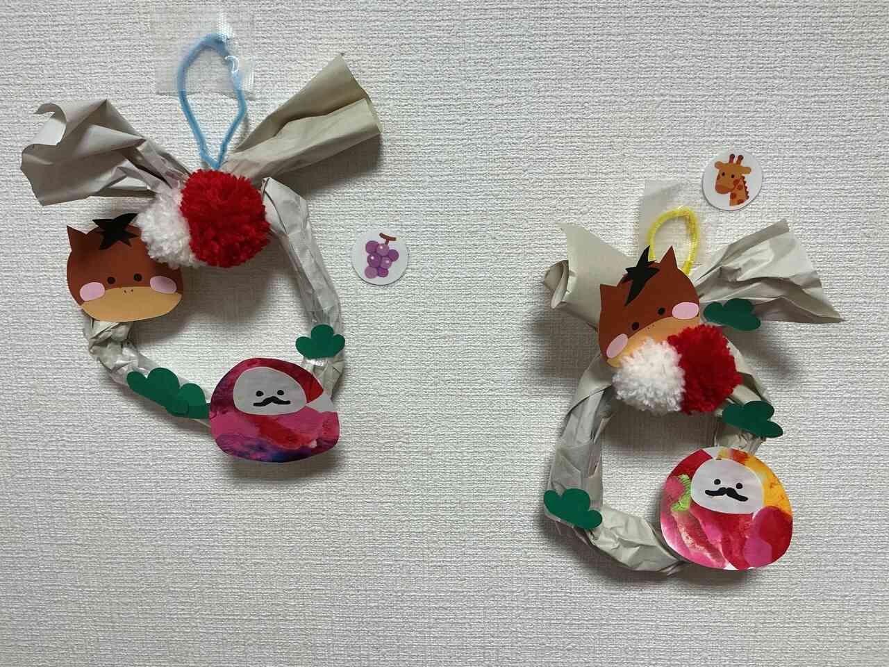 素敵なしめ縄飾りができたね。良い一年を迎えられそうだね。