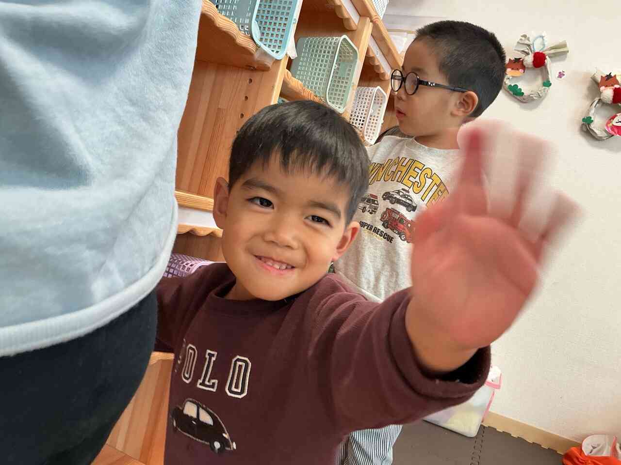 上手に拭けてる〜？