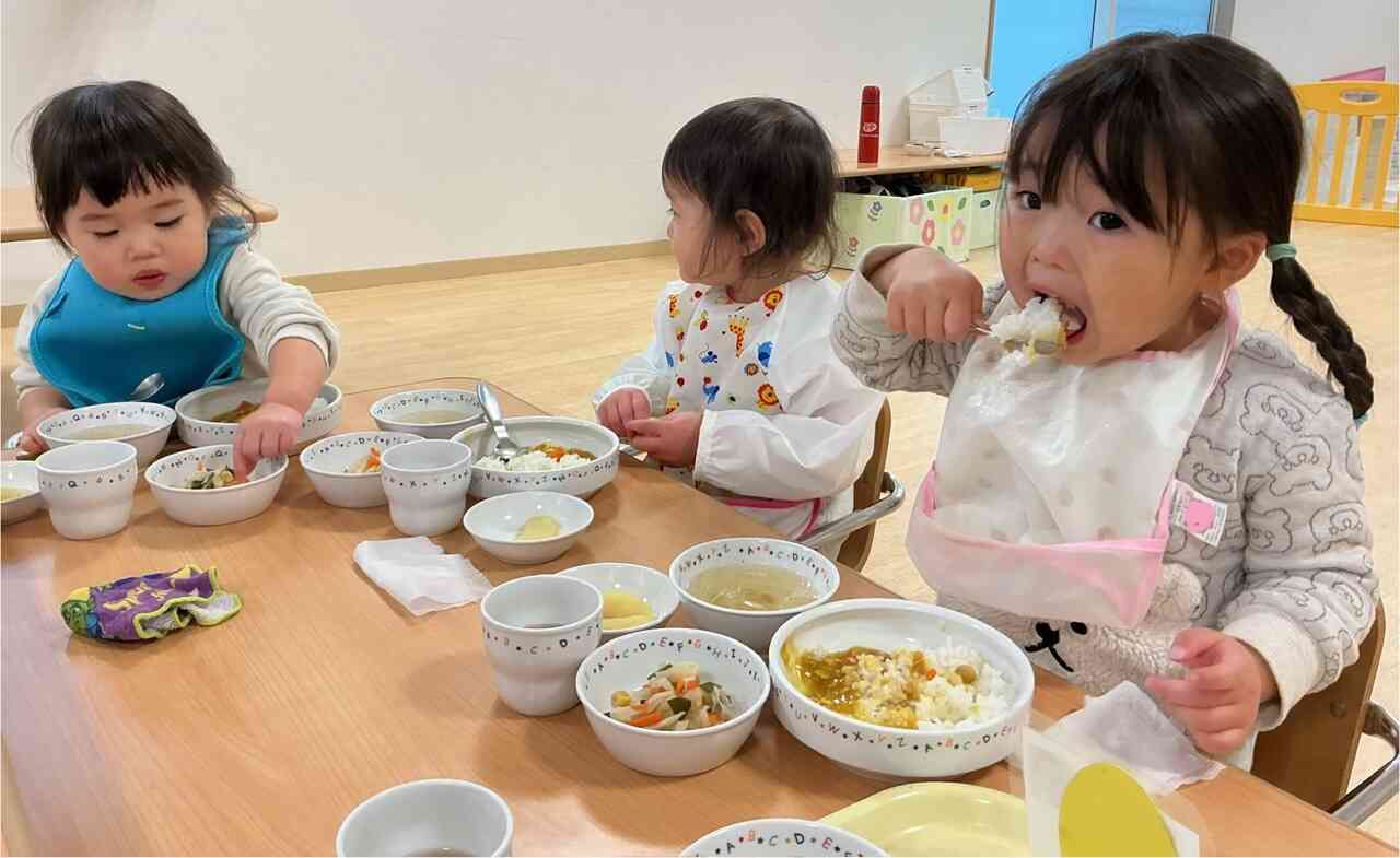 大きなお口でいただきまーす！