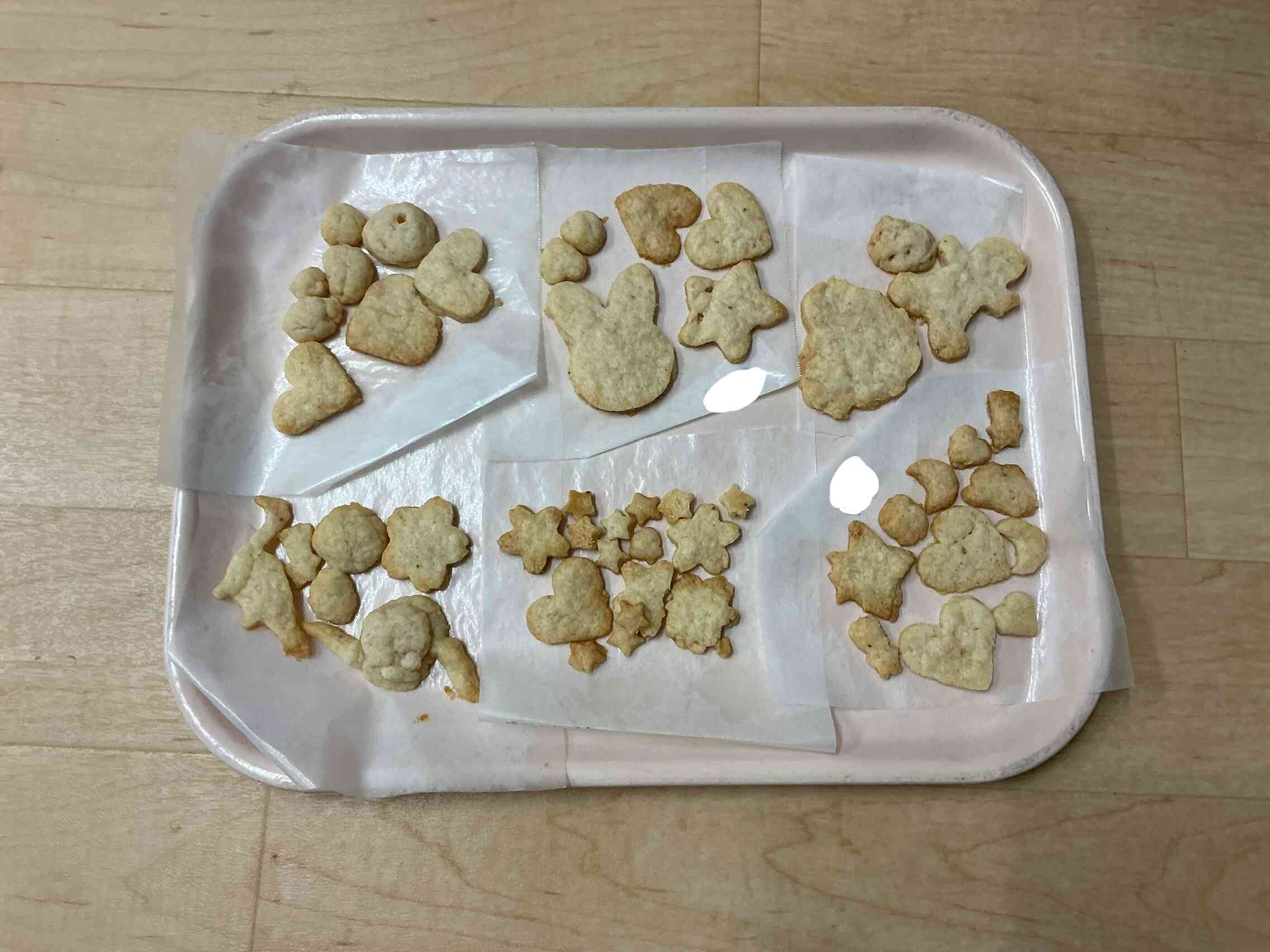 美味しそうに焼けたね。どのクッキーも素敵だね。