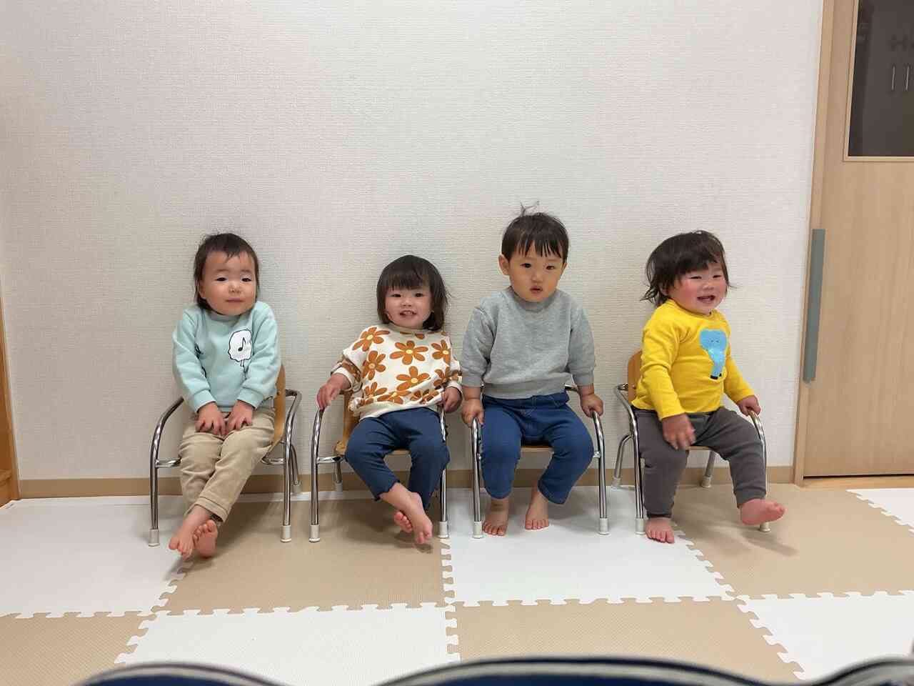 進級しました（1歳児あひる組）