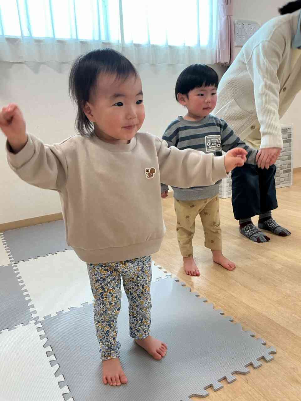 みんなで体操たのし～～！【1歳児 あひる組】