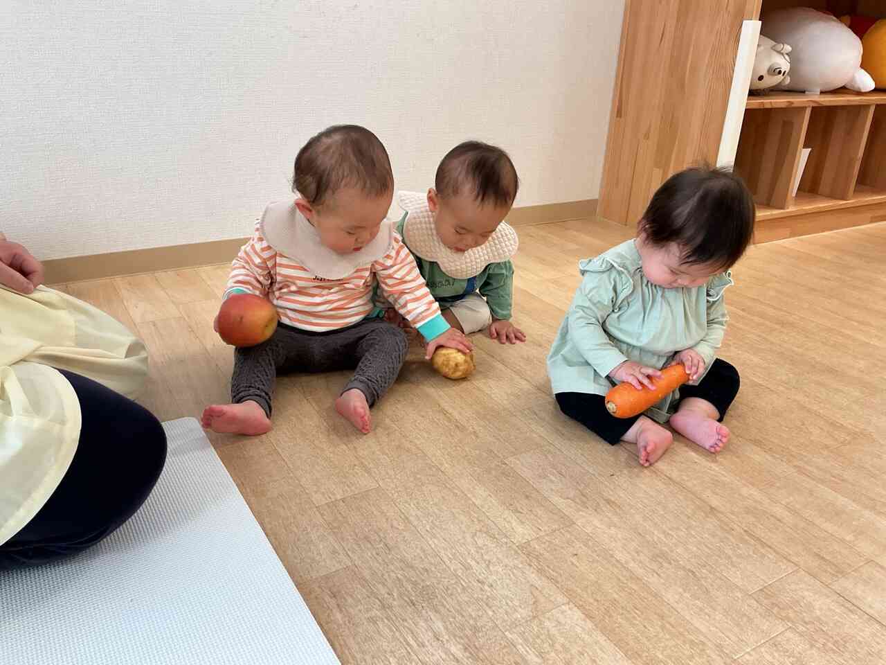 お野菜交代ね