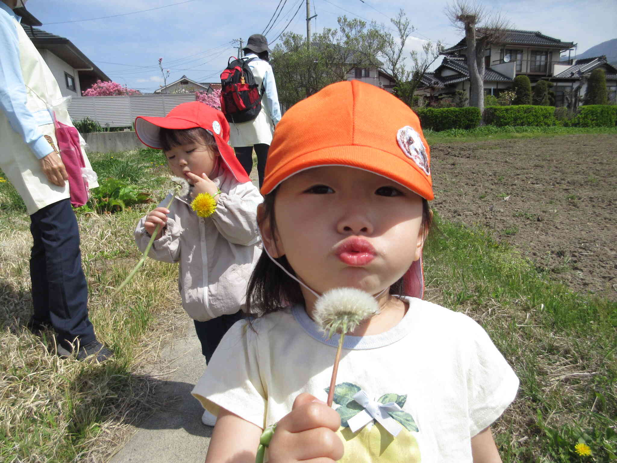 お散歩は出会いがいっぱい！【２歳児 うさぎ組】