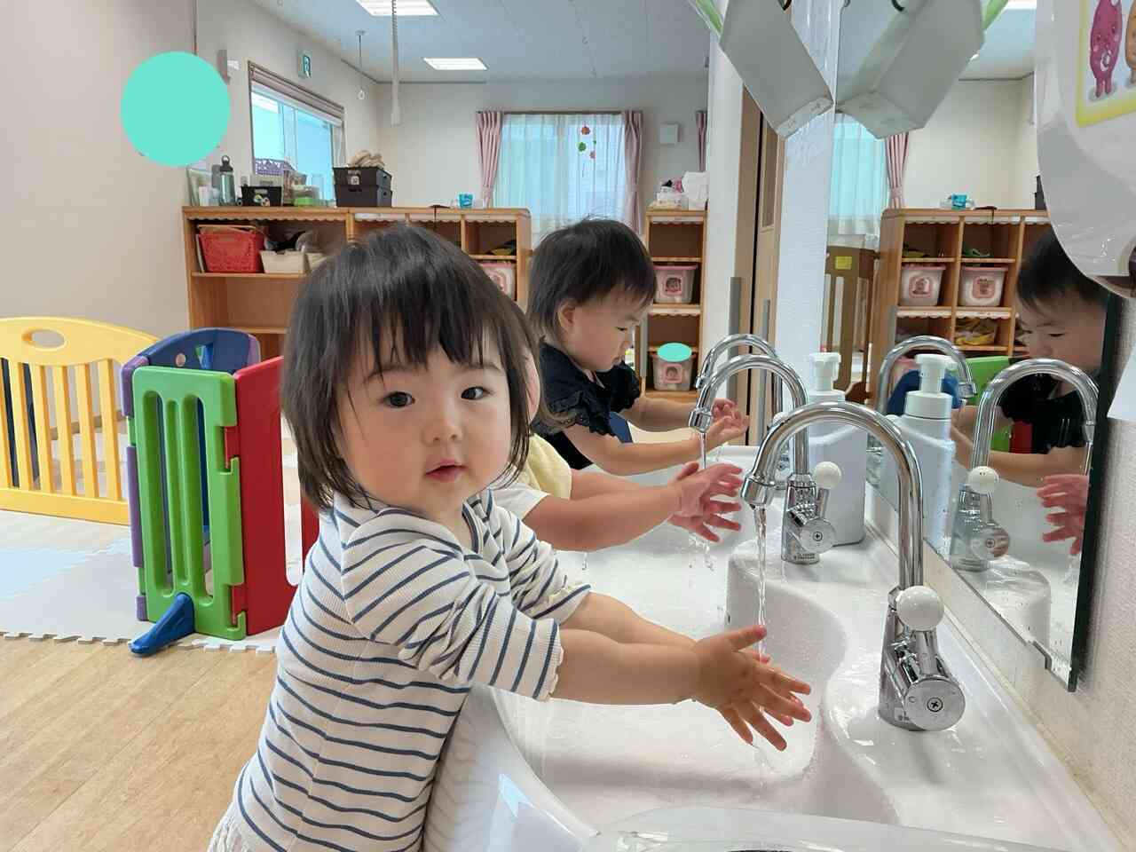 並んで仲良く