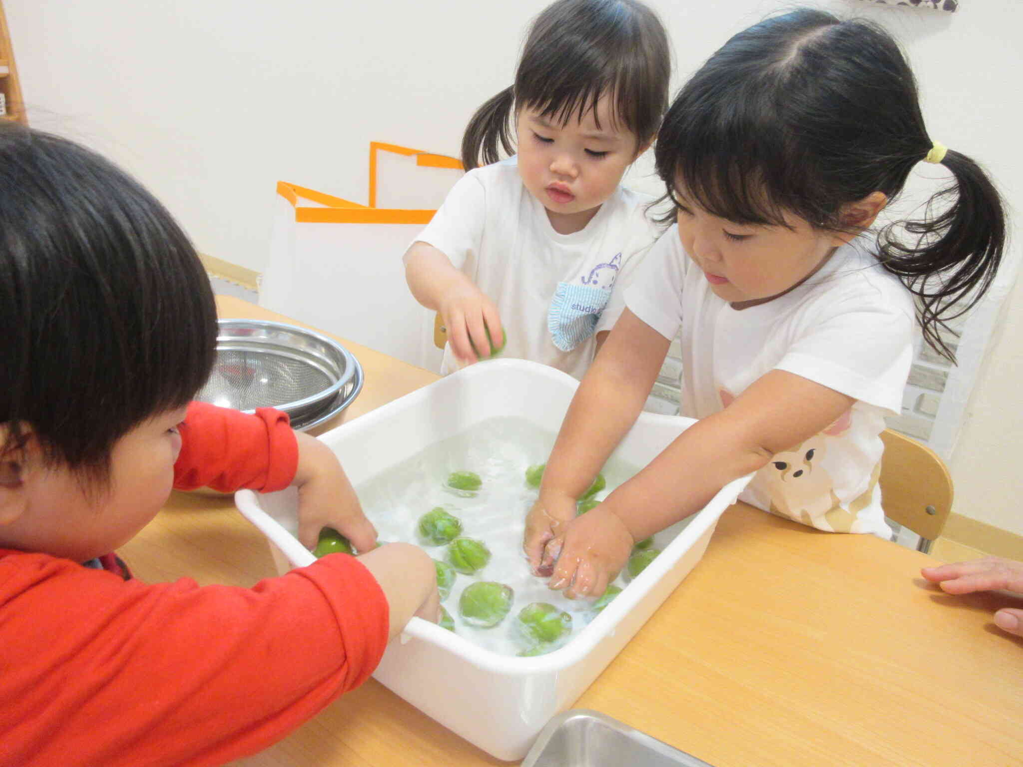 お水で洗っていると…？