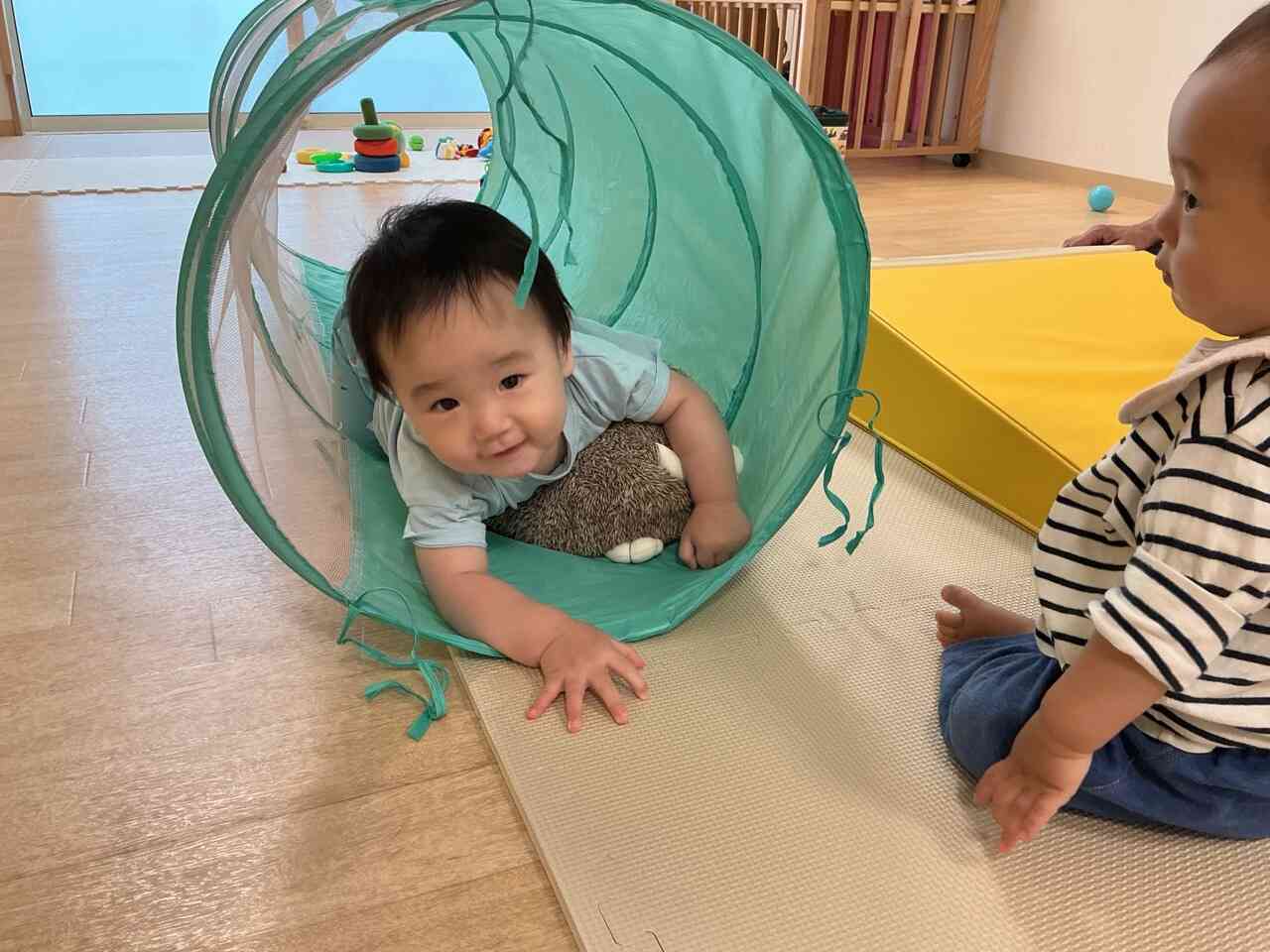 トンネルくぐるの、たのしいよ。