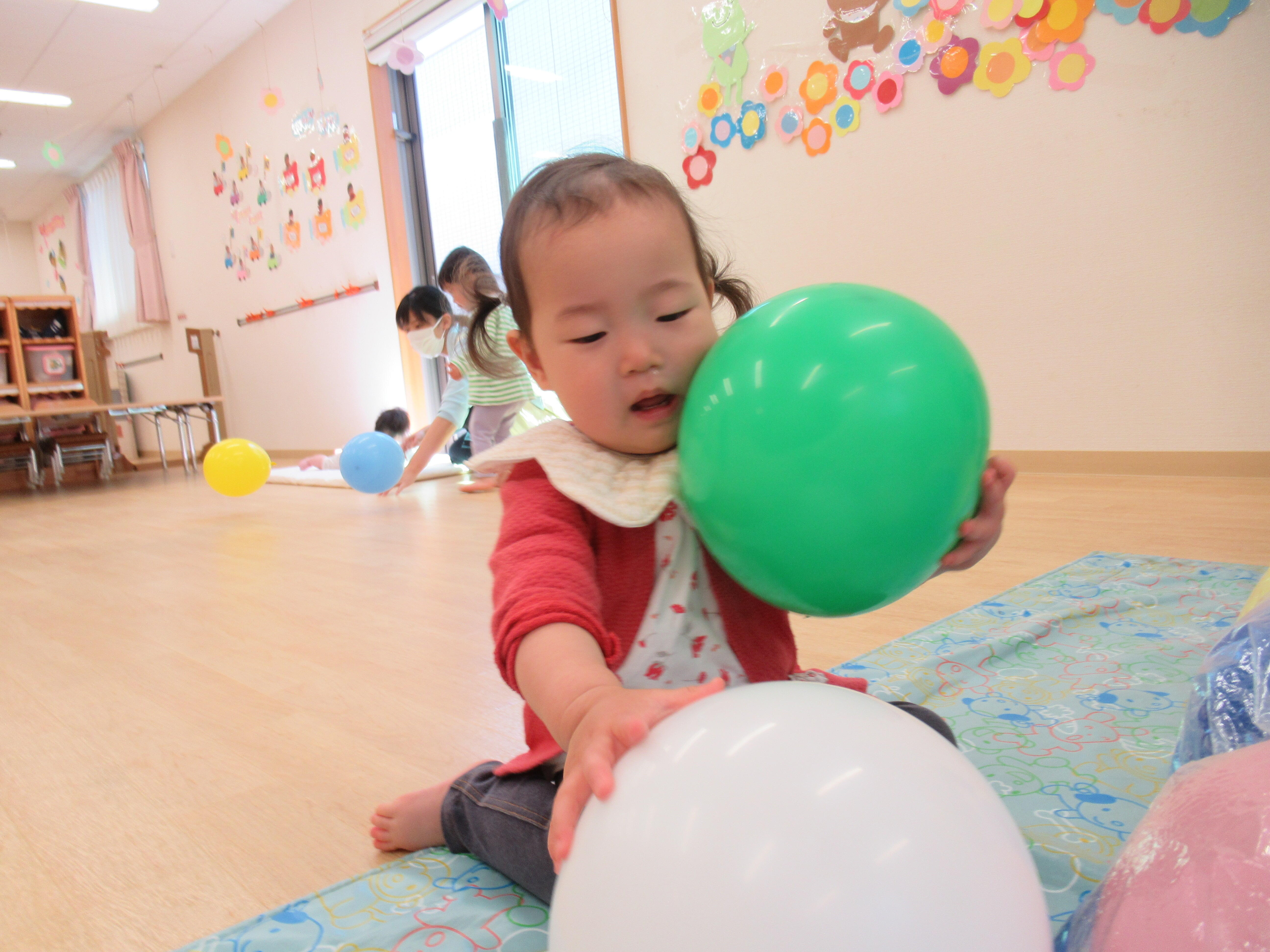 風船をたくさん集めたよ！