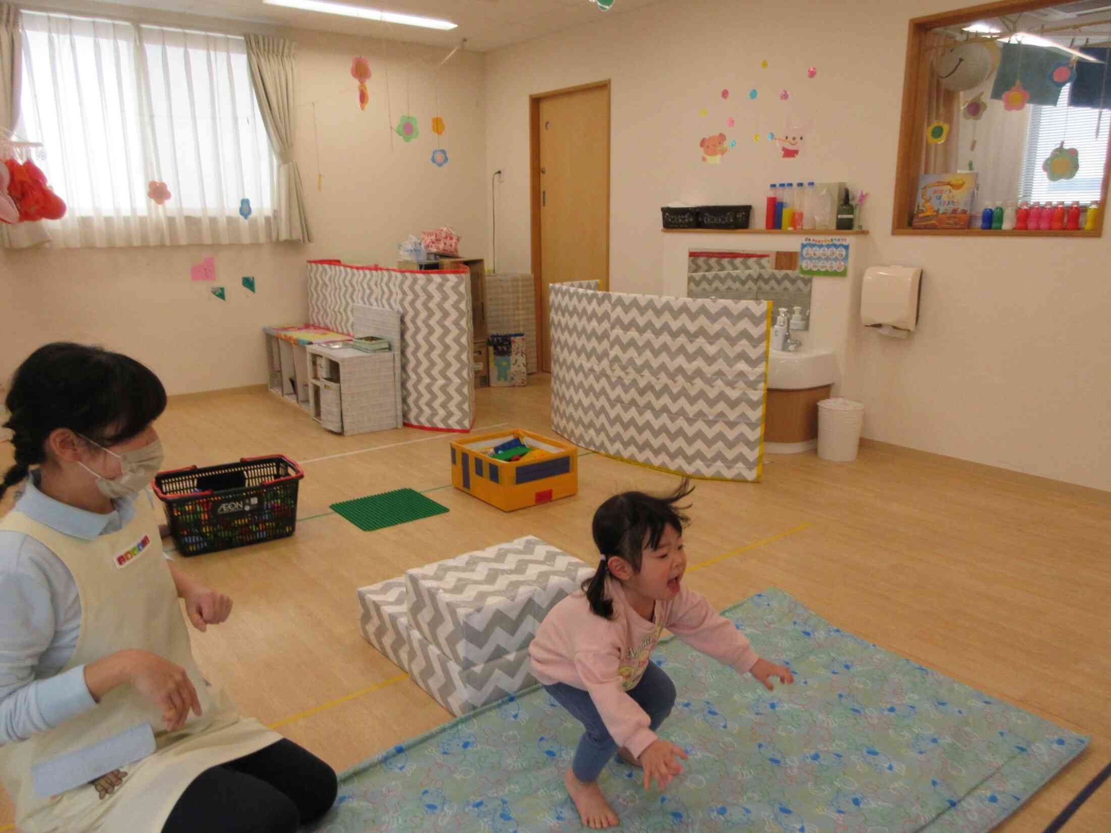 着地も安定しています。バランスをとる力がついています。